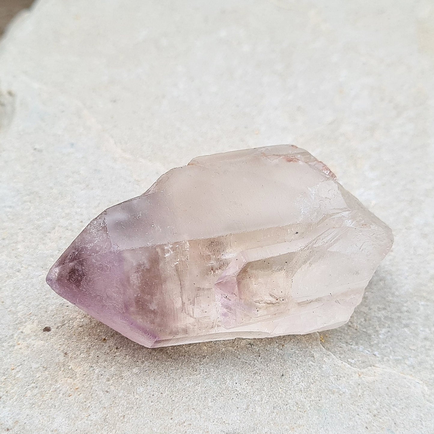 Quartz & Amethyst Crystal Point | Emotional Support, Energy Clearing, Meditation, Gift