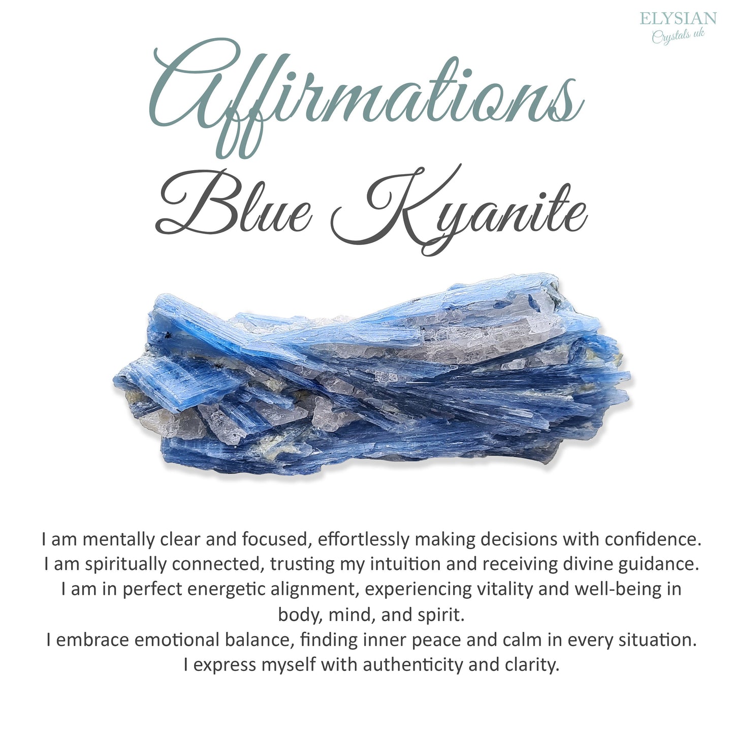 Blue Kyanite Cluster with Quartz, Natural, Brazil | Great for Display in Your Home or as a Gift