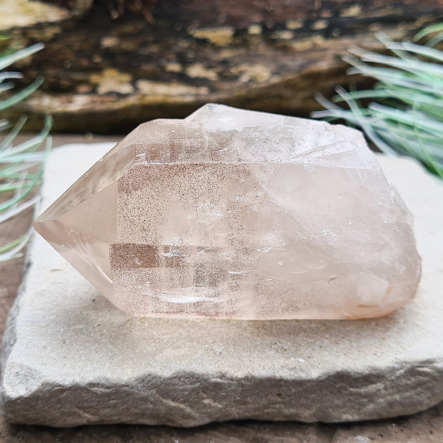 Smoky Quartz Crystal Point from Brazil | Light Smoky with Rainbows | Emotional Support & Grounding