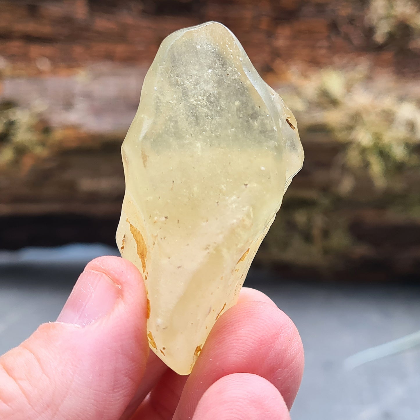Libyan Desert Glass AAA quality. Natural desert tektite from Egypt/Libya border, associated with vitality, confidence and new beginnings.