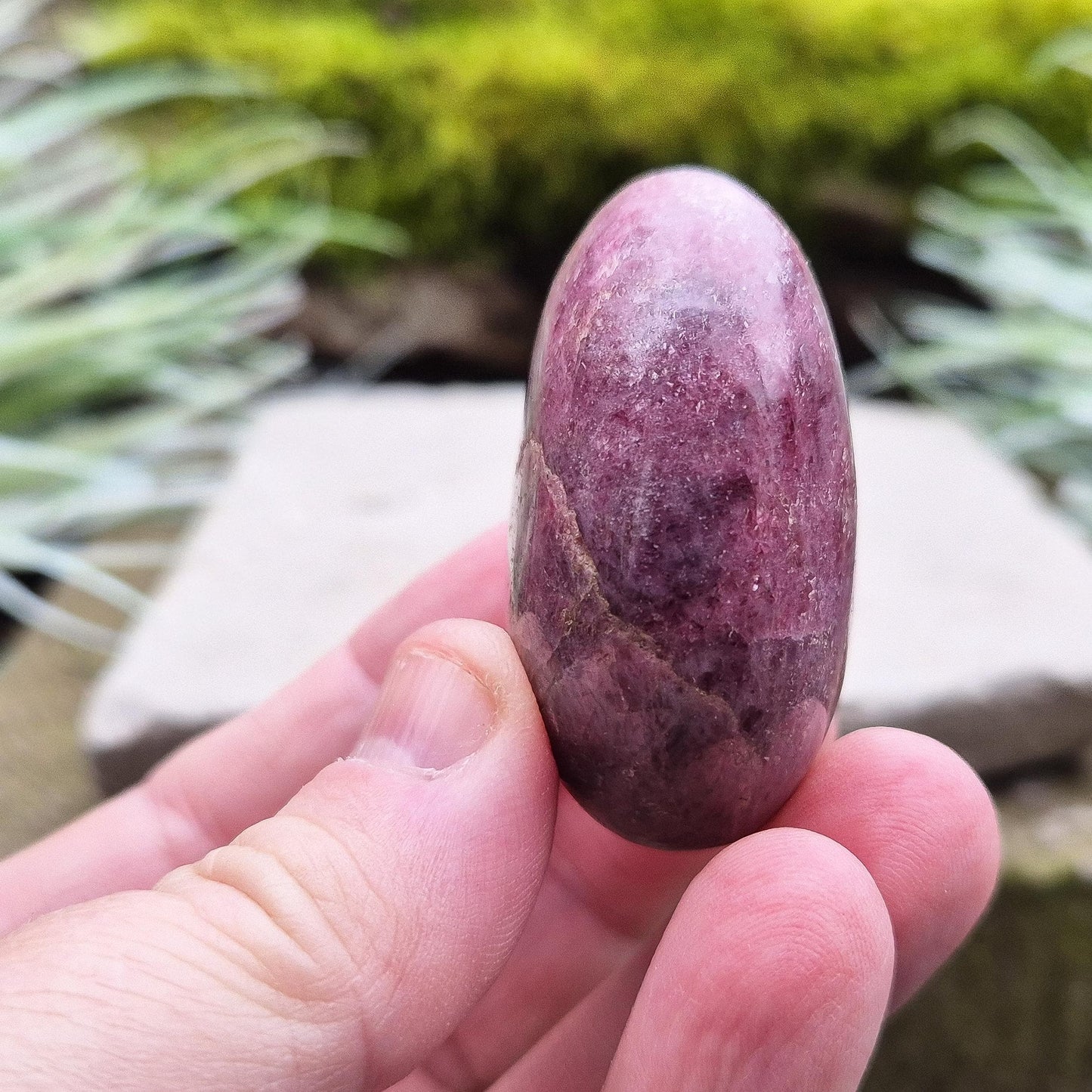 Rhodonite Crystal Pebble - Polished | Often associated with love, compassion, and emotional harmony | Gift Idea