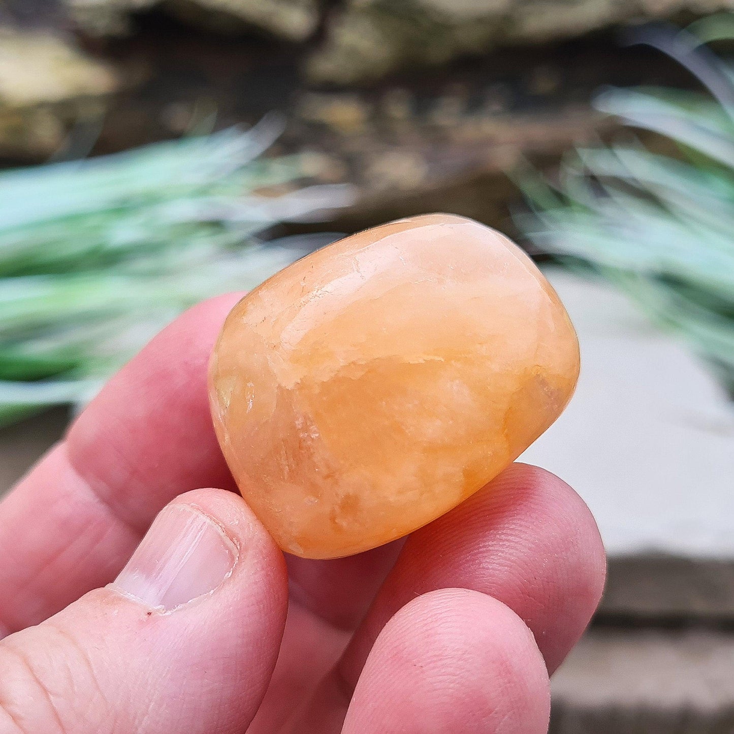 Stilbite Tumble Stone | Inspires Intuition & Calm | Spiritual Growth Crystal | XL Size | AA Grade | From India