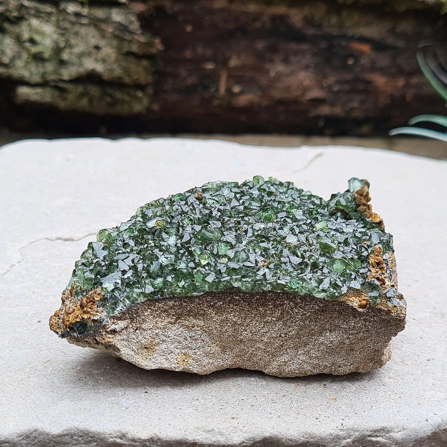 Ludlamite Crystal Cluster, Natural & Rare | Spiritual Home Decor Display Crystal | Collectors Specimen