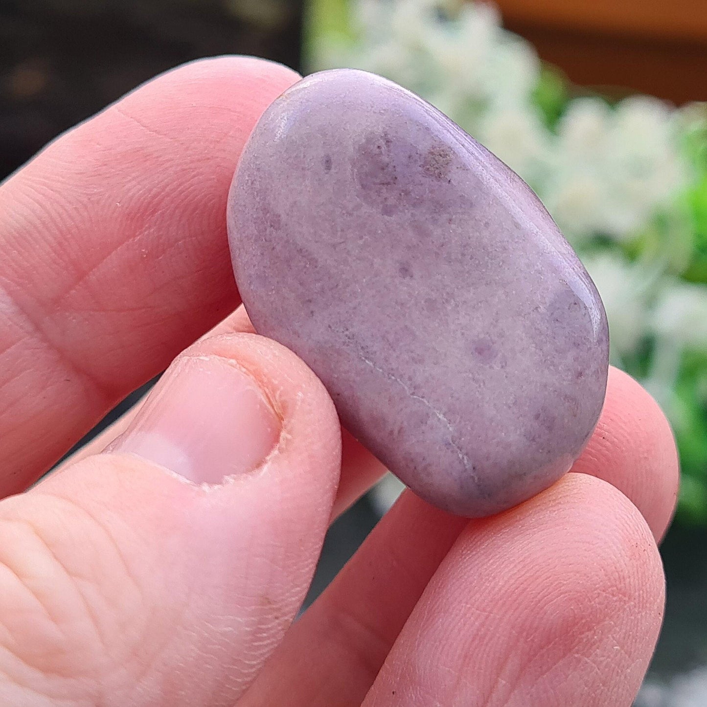 Purple Jade Tumble Stone | Spiritual Crystal | Chakra Balance | Carry With You | Crystal Gridding
