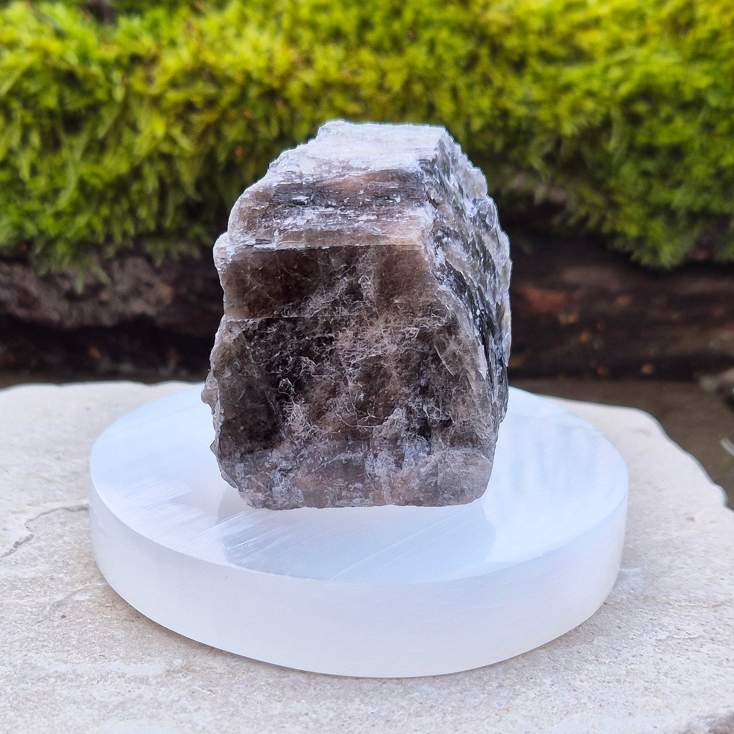 Selenite Cleansing and Charging Plate - Polished, Round | Perfect for cleansing and charging your crystals