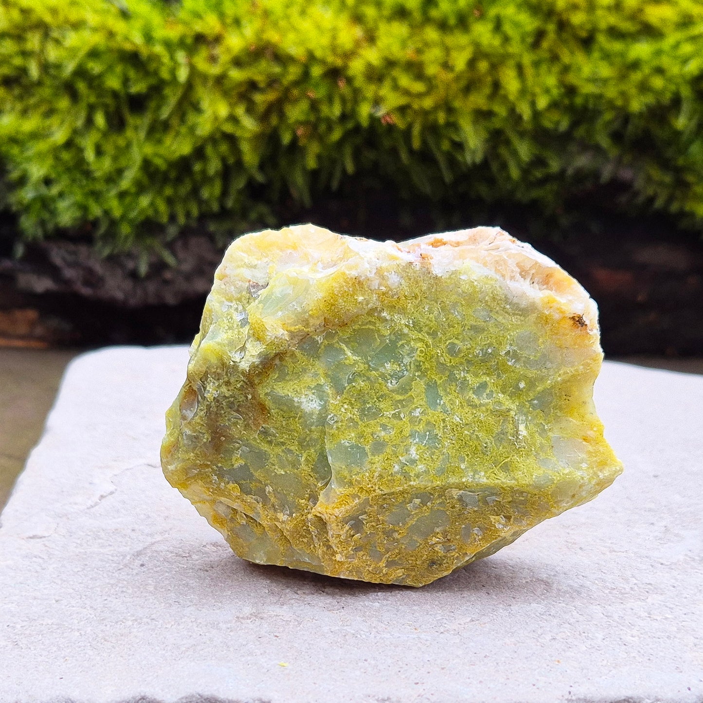 Green Opal: Vibrant and soothing, this natural crystal promotes emotional healing, intuition, and harmony.