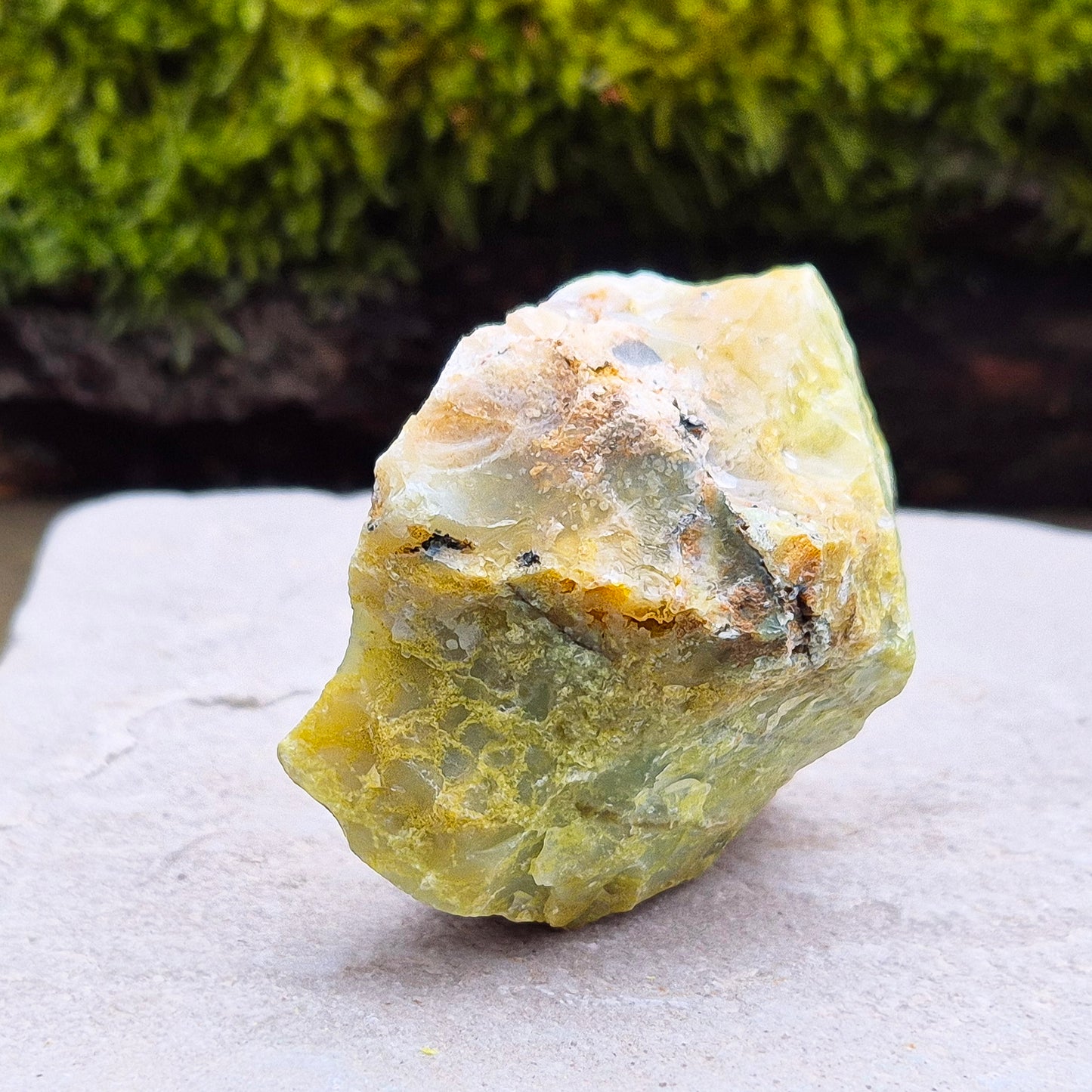 Green Opal: Vibrant and soothing, this natural crystal promotes emotional healing, intuition, and harmony.