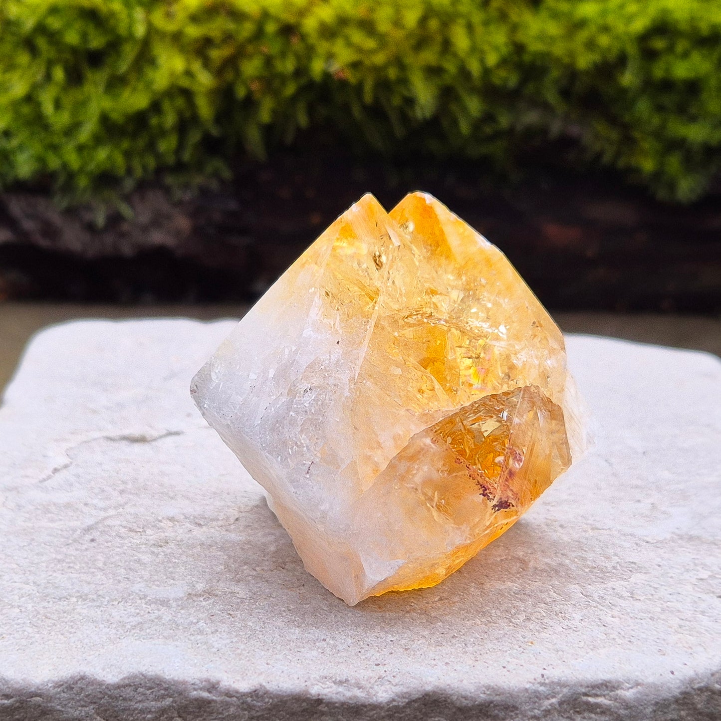 Citrine Crystal Point - Double Tip | Supportive Energy Crystal | Home Decor