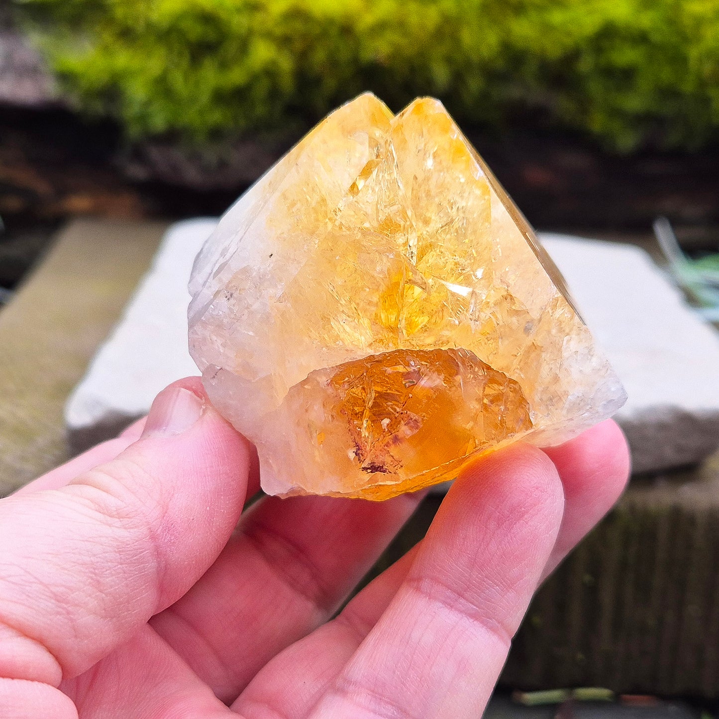 Citrine Crystal Point - Double Tip | Supportive Energy Crystal | Home Decor
