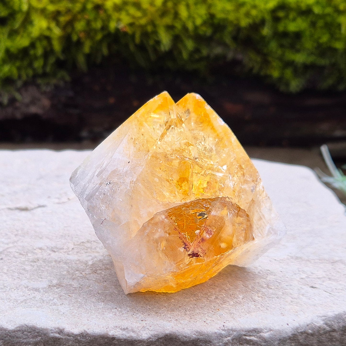 Citrine Crystal Point - Double Tip | Supportive Energy Crystal | Home Decor