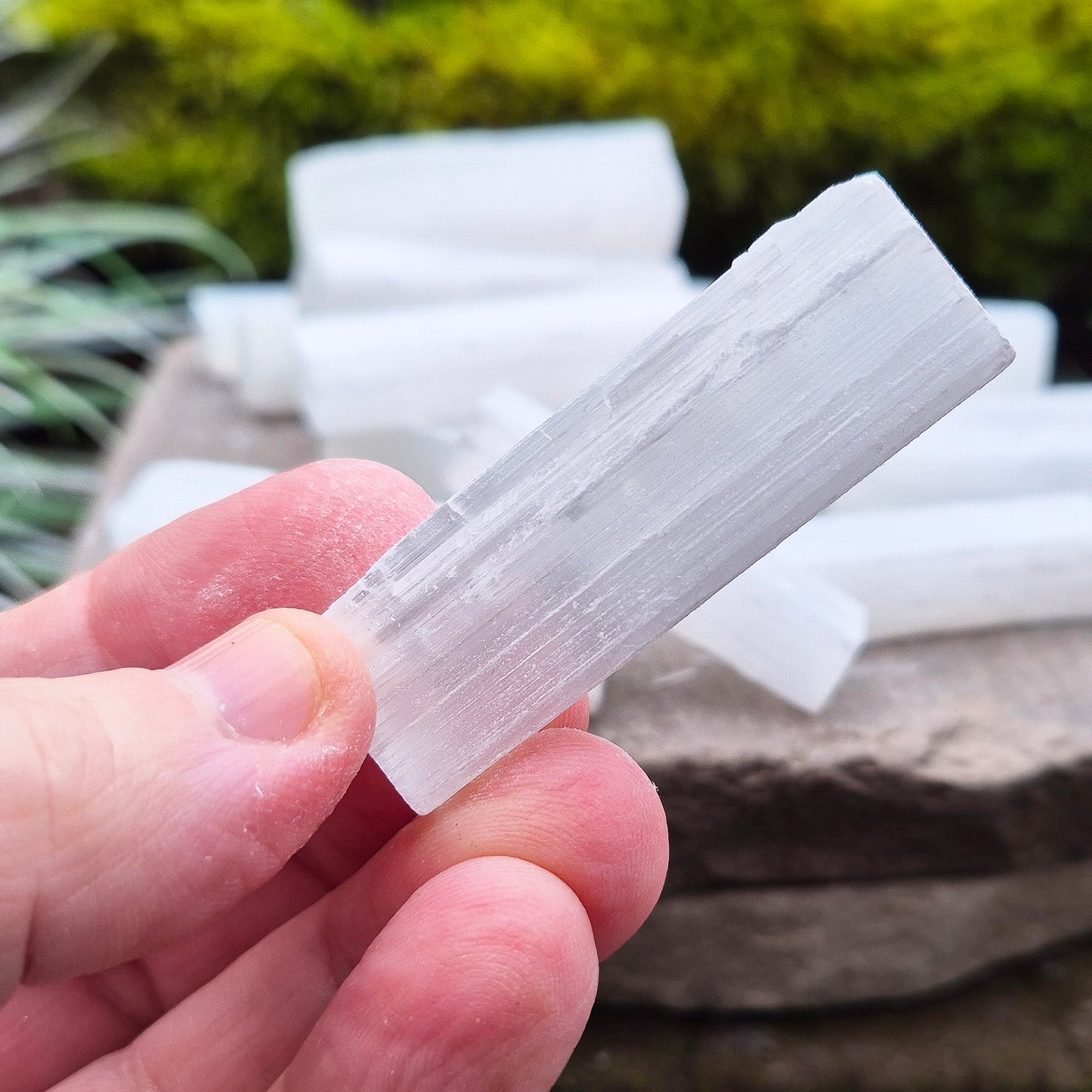 Selenite Sticks – Natural Healing & Gridding Tools
Natural Selenite sticks, perfect for crystal grids, healing work, meditation, and energy cleansing. These sticks are easy to handle and great for focusing energy in your practice.