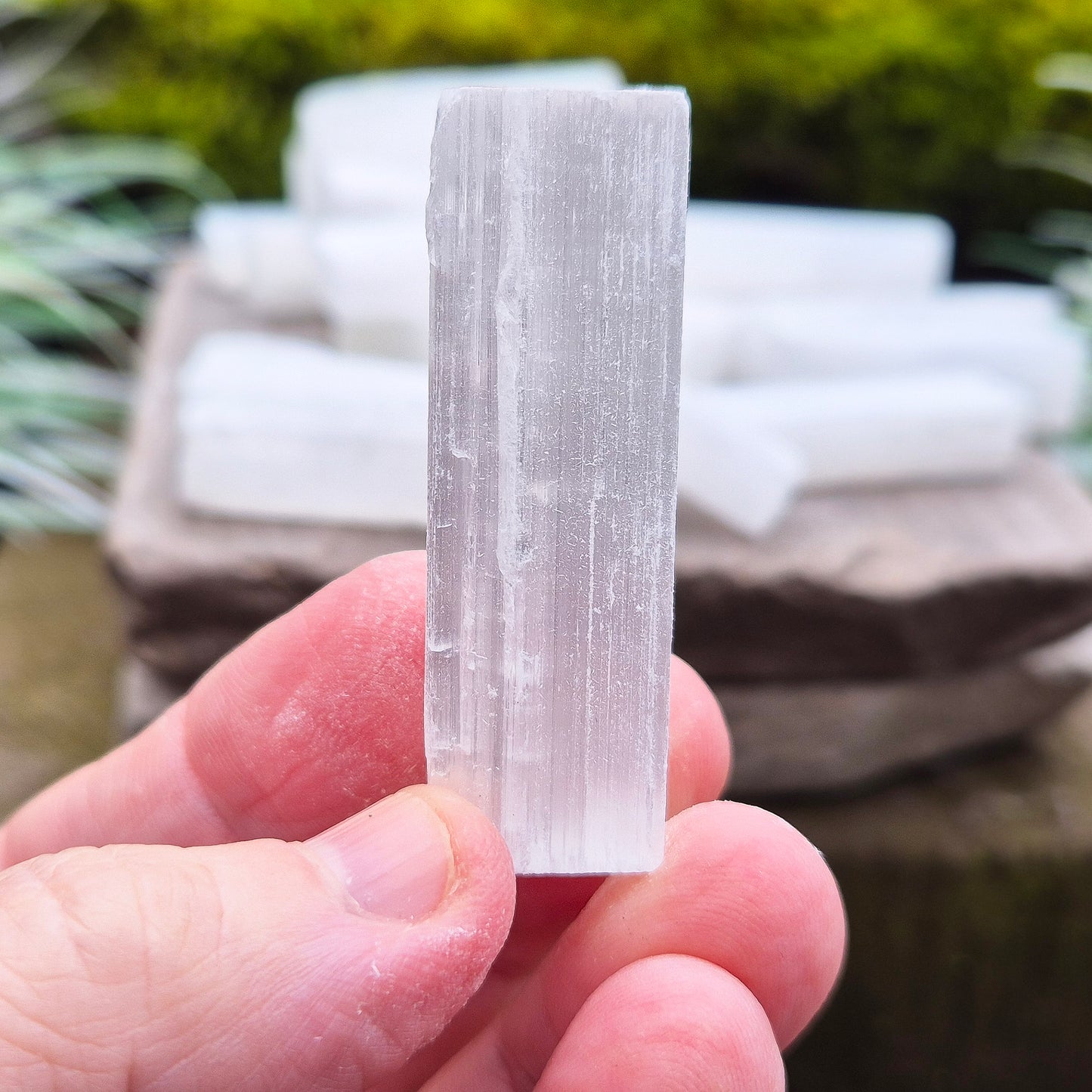 Selenite Sticks – Natural Healing & Gridding Tools
Natural Selenite sticks, perfect for crystal grids, healing work, meditation, and energy cleansing. These sticks are easy to handle and great for focusing energy in your practice.