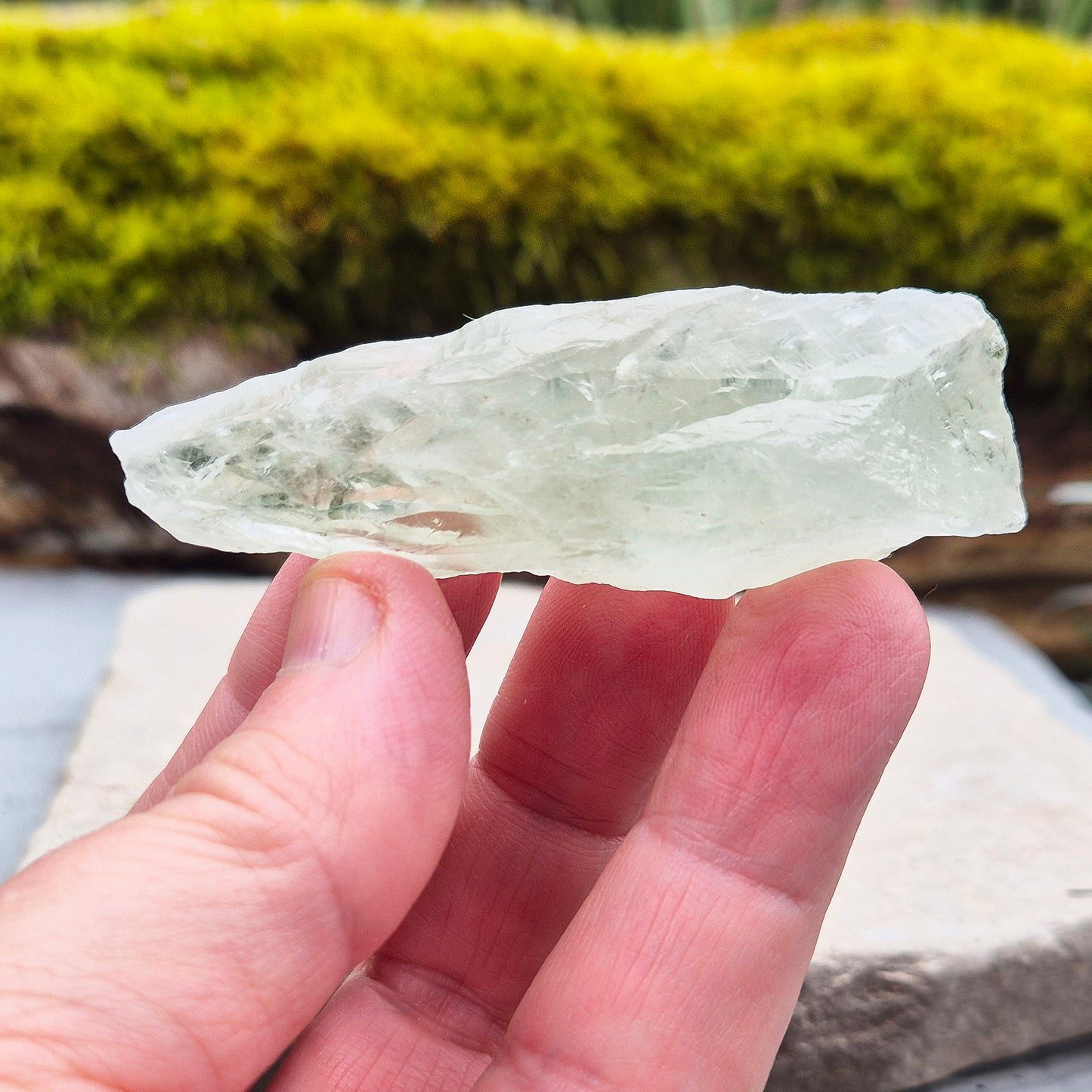 Natural Prasiolite, Green Quartz, Heart Chakra Healing Crystal for Emotional Balance & Growth