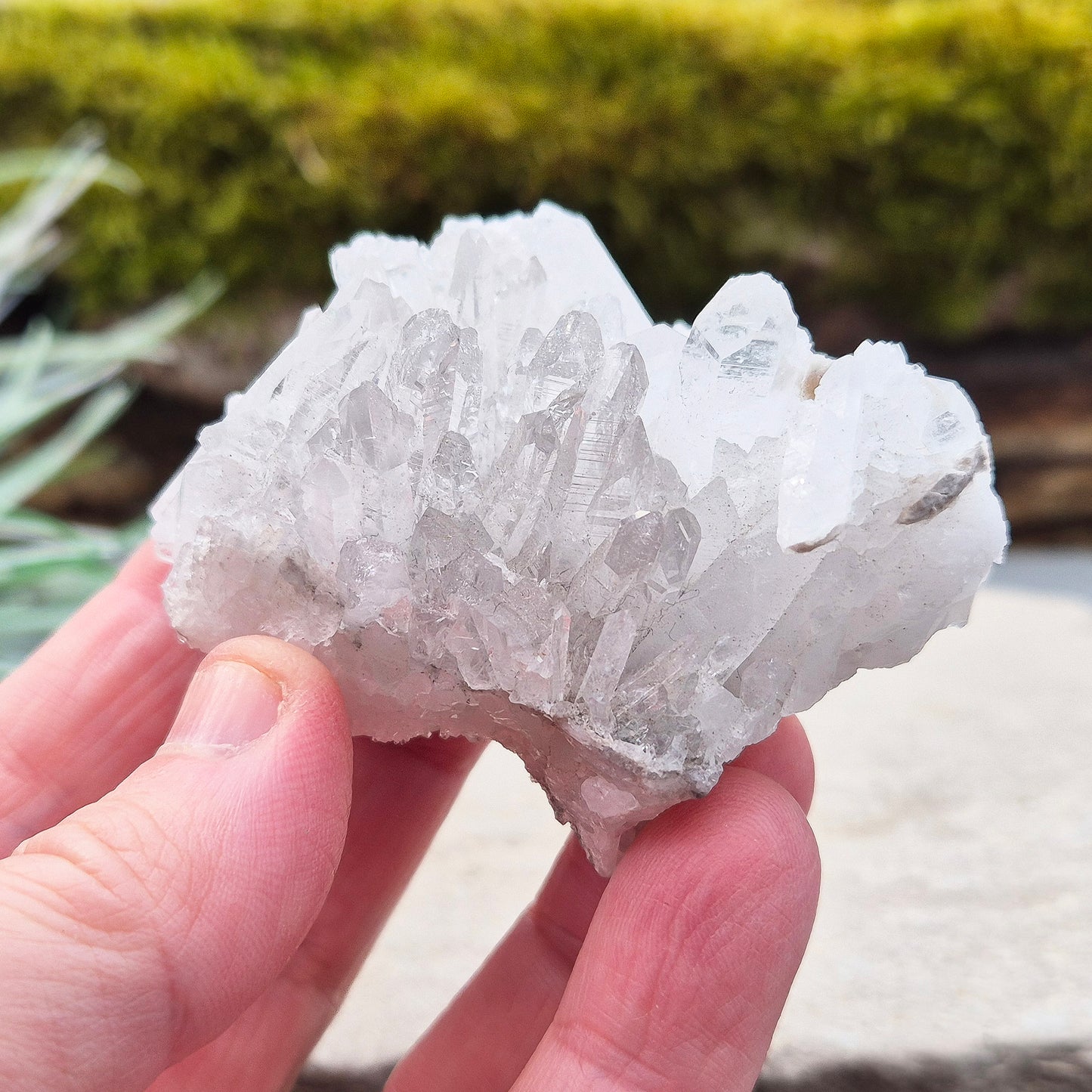 Quartz cluster – A stunning display of natural beauty, perfect for energy amplification, creating balance, and enhancing any space with its clear, calming vibes.