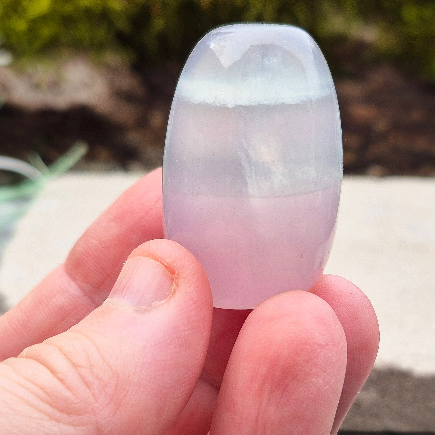 Lilac Fluorite Crystal. Lilac Fluorite also known as Lavender Fluorite is often described as a "balancing bridge" between the heart and the higher mind, offering a soothing energy that aids both emotional and spiritual harmony.