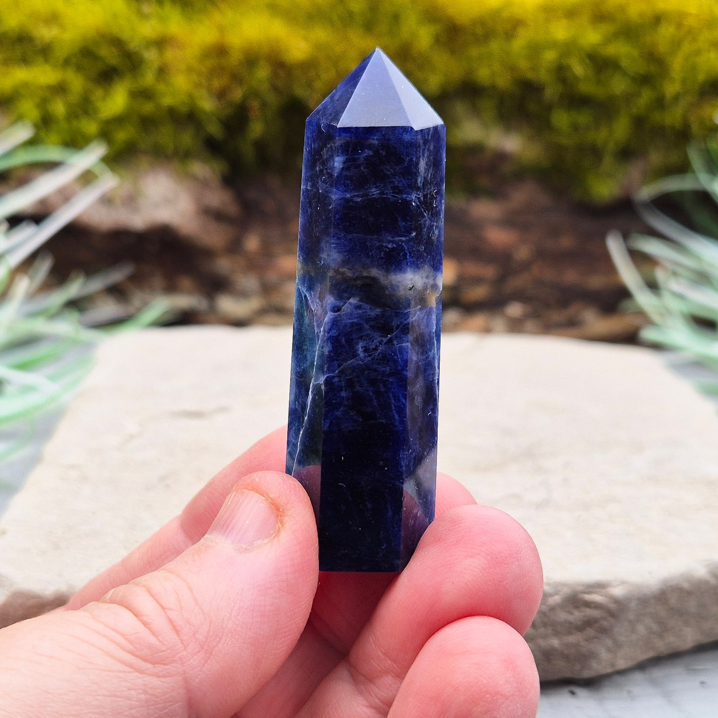 Sodalite Crystal Point, A grade | a stone of peace, truth & emotional balance | A Thoughtful Gift