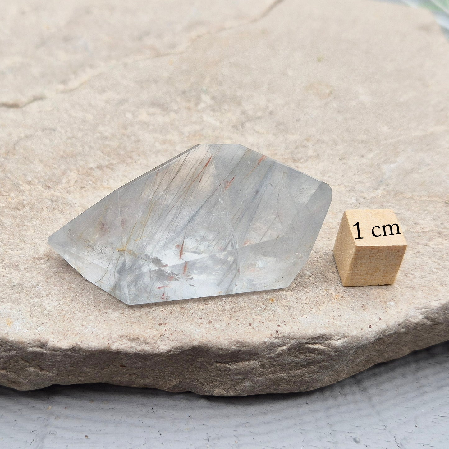 Indicolite Quartz Crystal (Blue Tara) – Quartz with Blue Tourmaline | Polished Crystal for Focus, Balance & Everyday Support