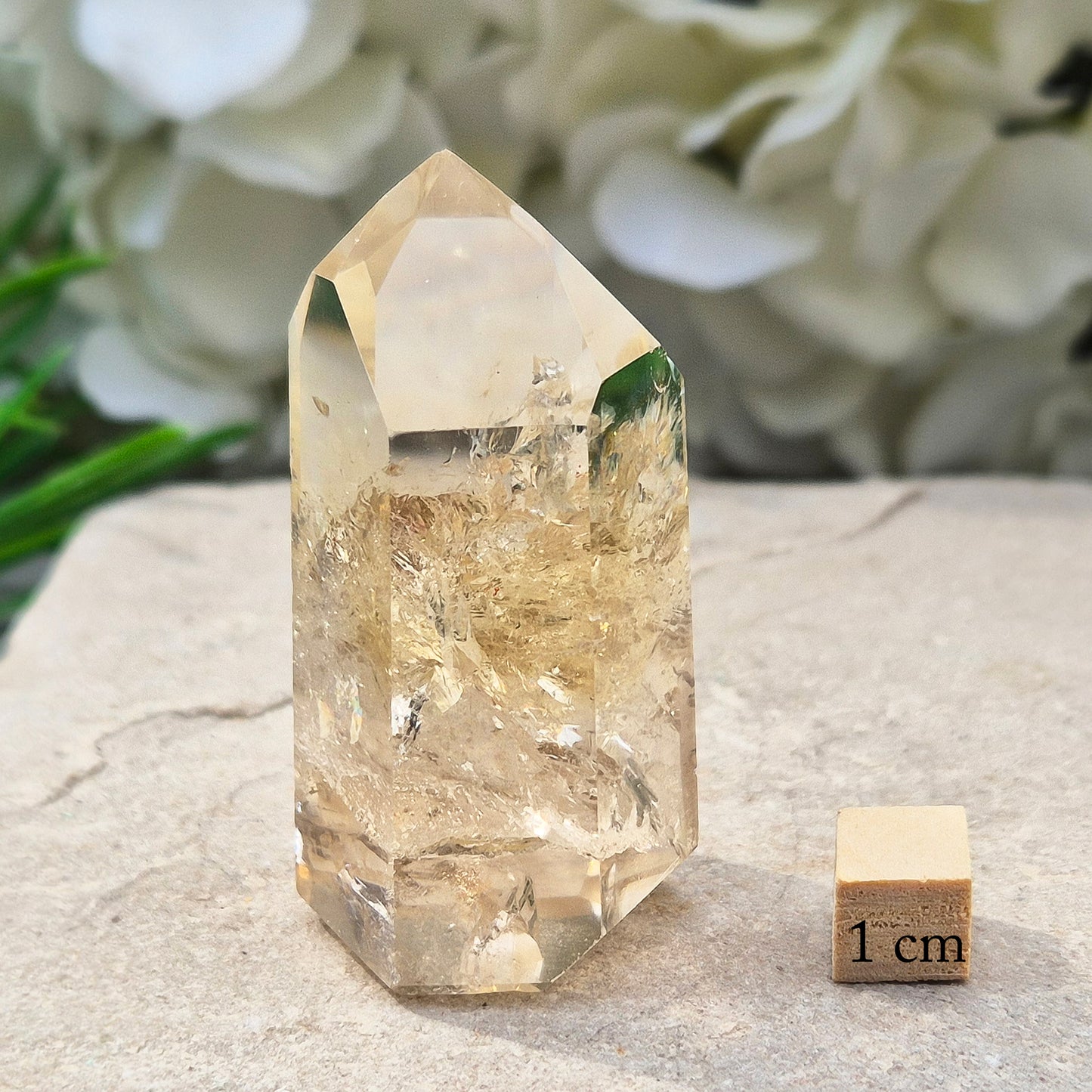 Citrine Crystal Point - Genuine Natural Citrine | Polished Crystal | Ideal for Crystal Display and Spiritual Use