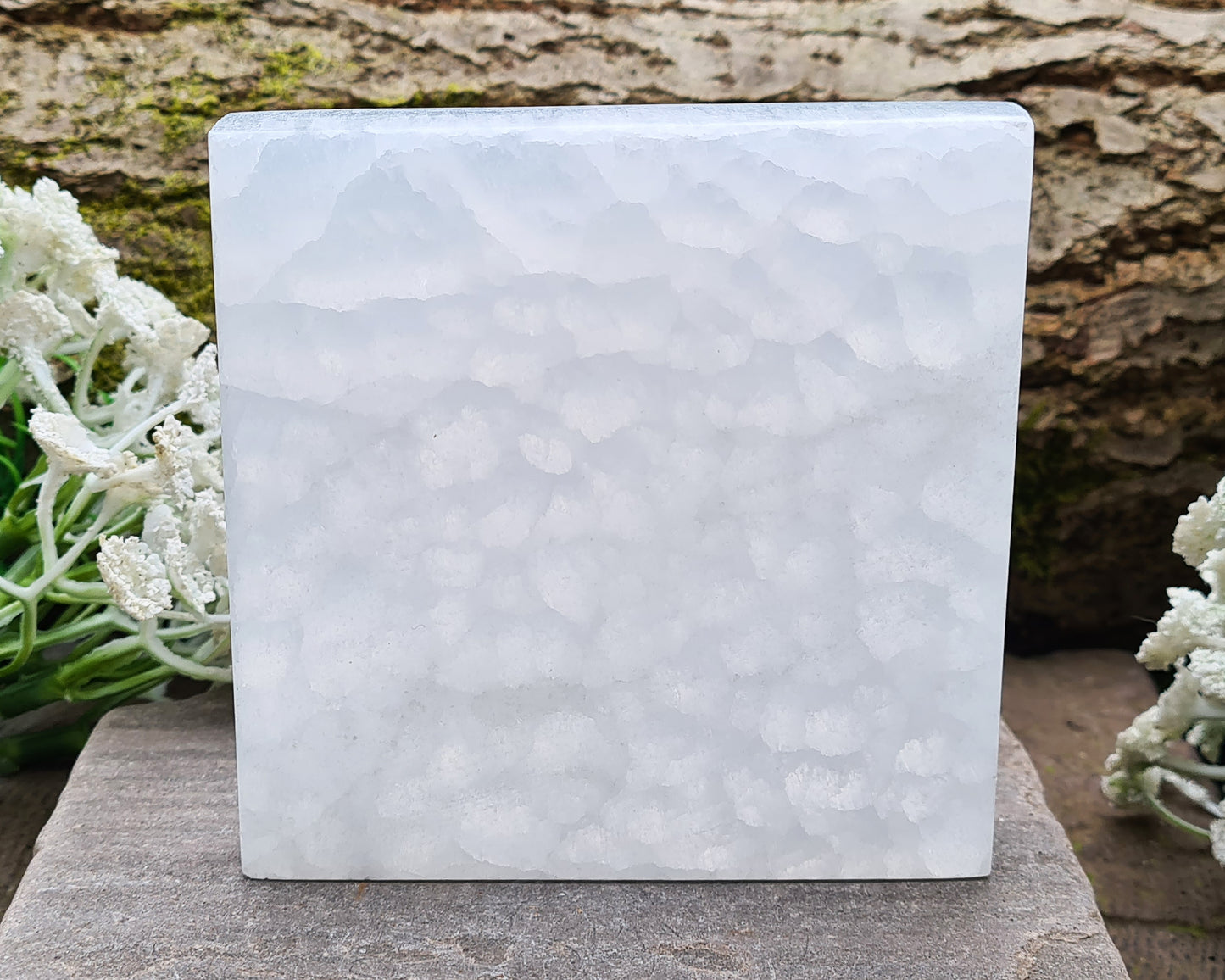 Selenite Cleansing & Charging Plate - Polished Square | Perfect for cleansing, charging and displaying your crystals