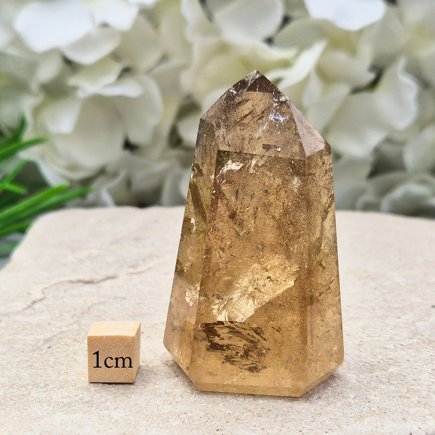 Citrine Tower – Natural Citrine Polished Crystal Point | Ideal for Display, Spiritual Use, Collecting and Gifting