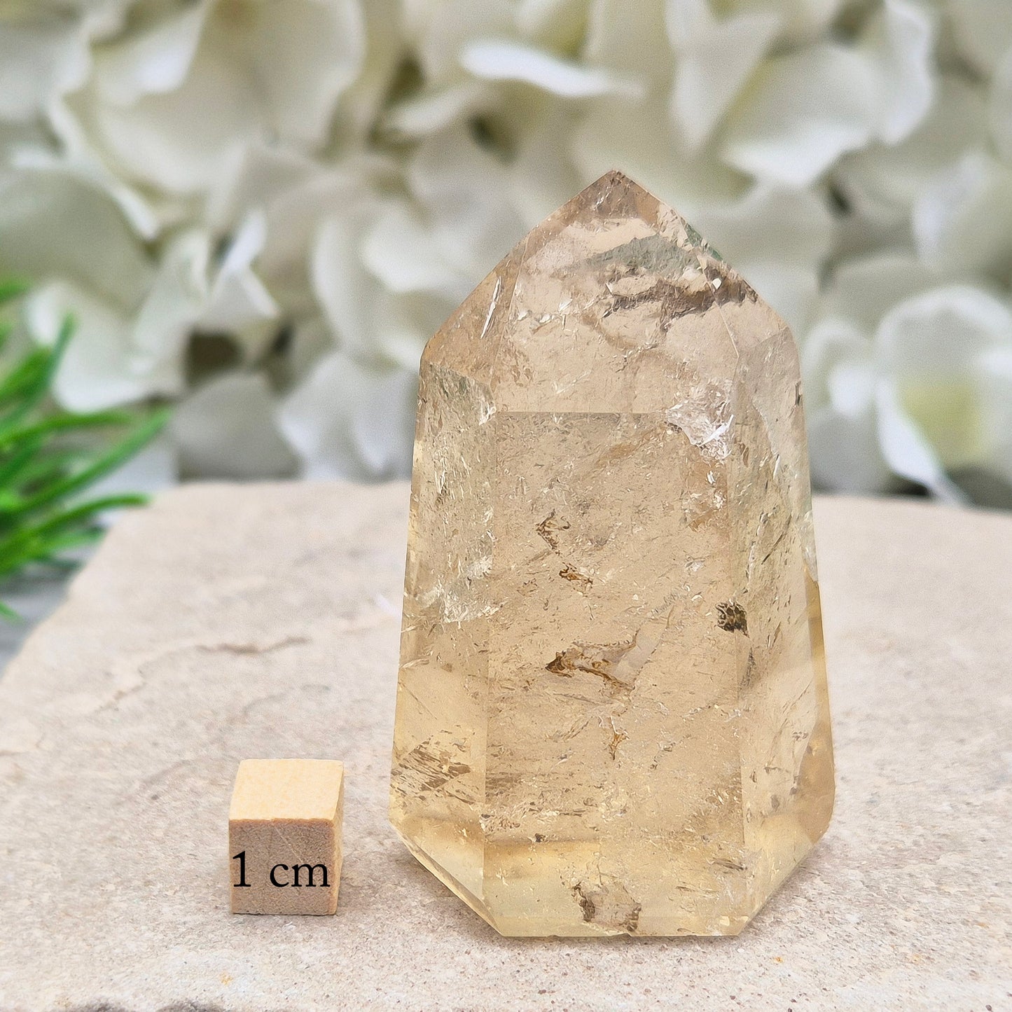 Citrine Crystal Point – Polished Natural Citrine | Perfect Display Piece | Beautiful Gift for Crystal Lovers