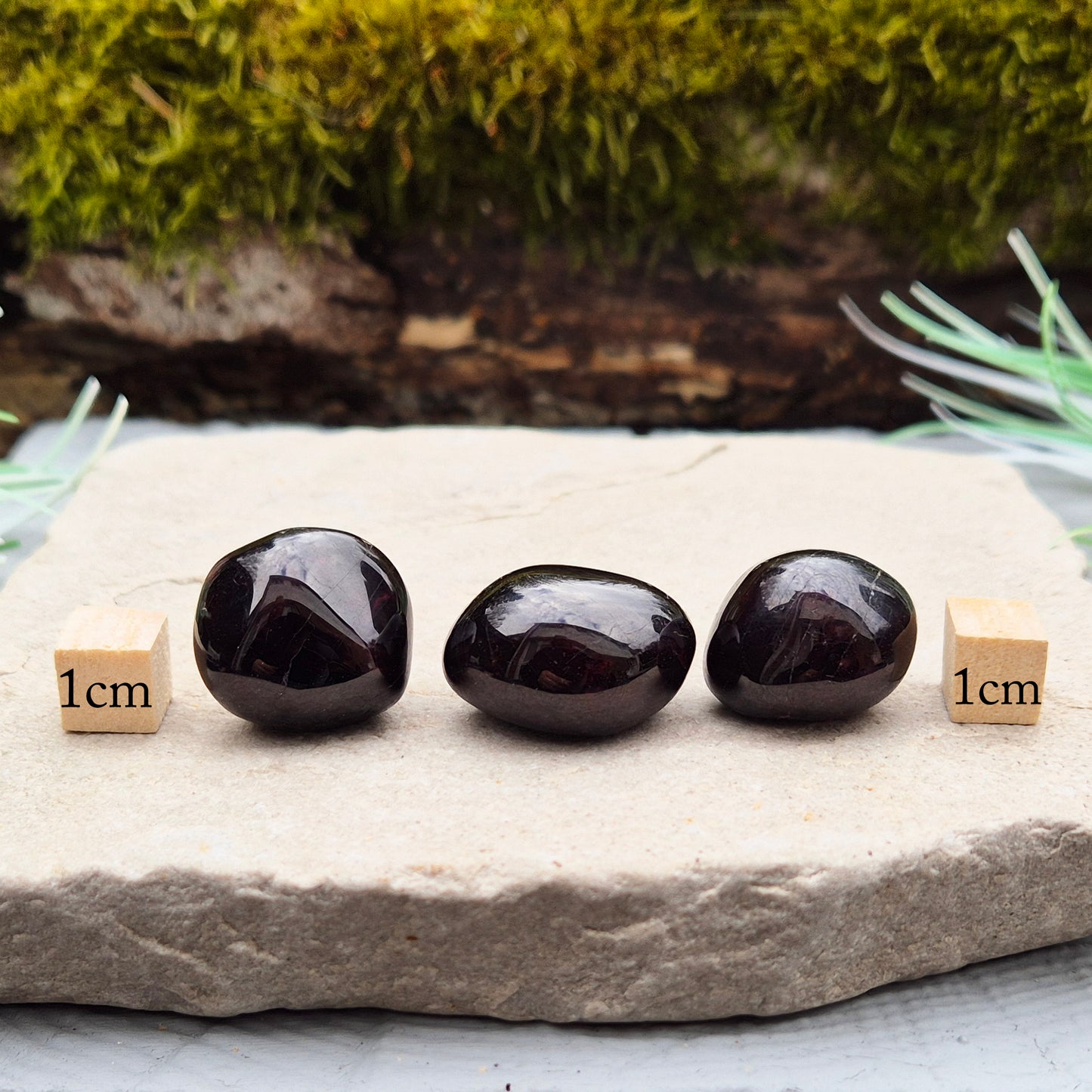 Red Garnet Tumbled Stone – Crystal from India | Represents Strength, Motivation & Emotional Balance
