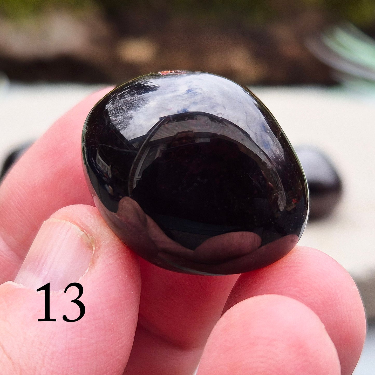 Red Garnet Tumbled Stone – Crystal from India | Represents Strength, Motivation & Emotional Balance