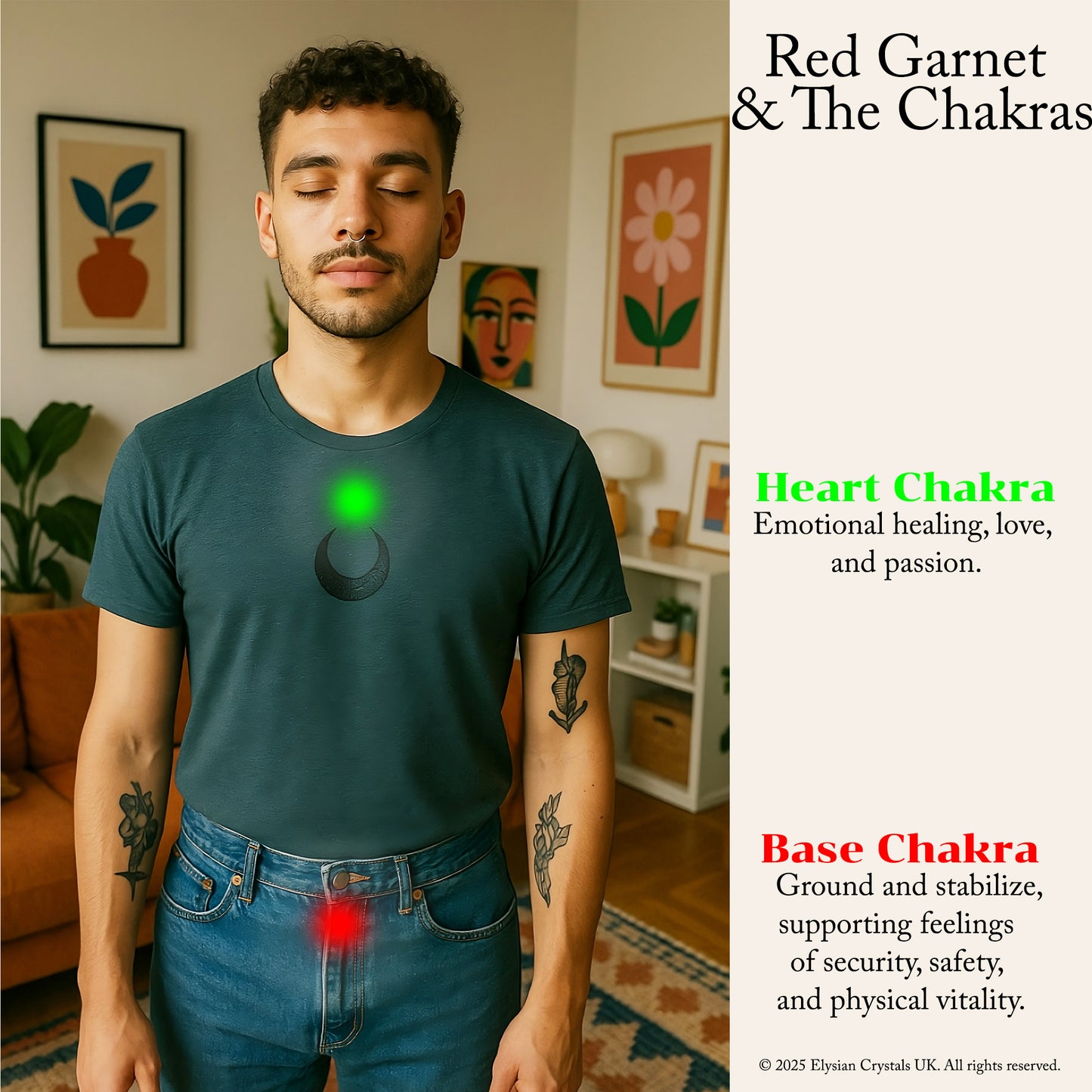 Red Garnet Tumbled Stone – Crystal from India | Carry With You | Use In Crystal Grids