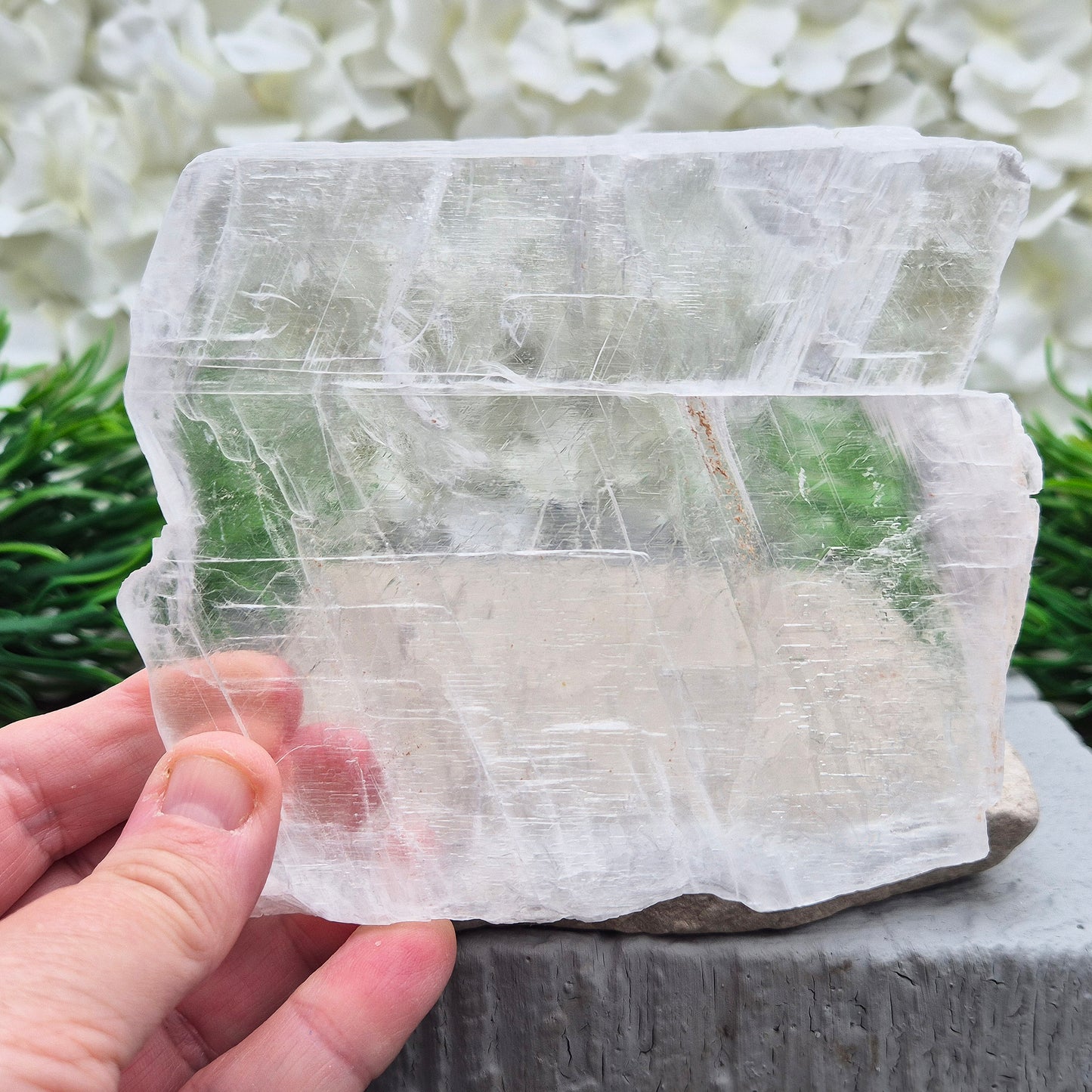 Selenite – High-Clarity Crystal, Glitter Mountain “Utah Ice” | Perfect for Cleansing Rituals & Display