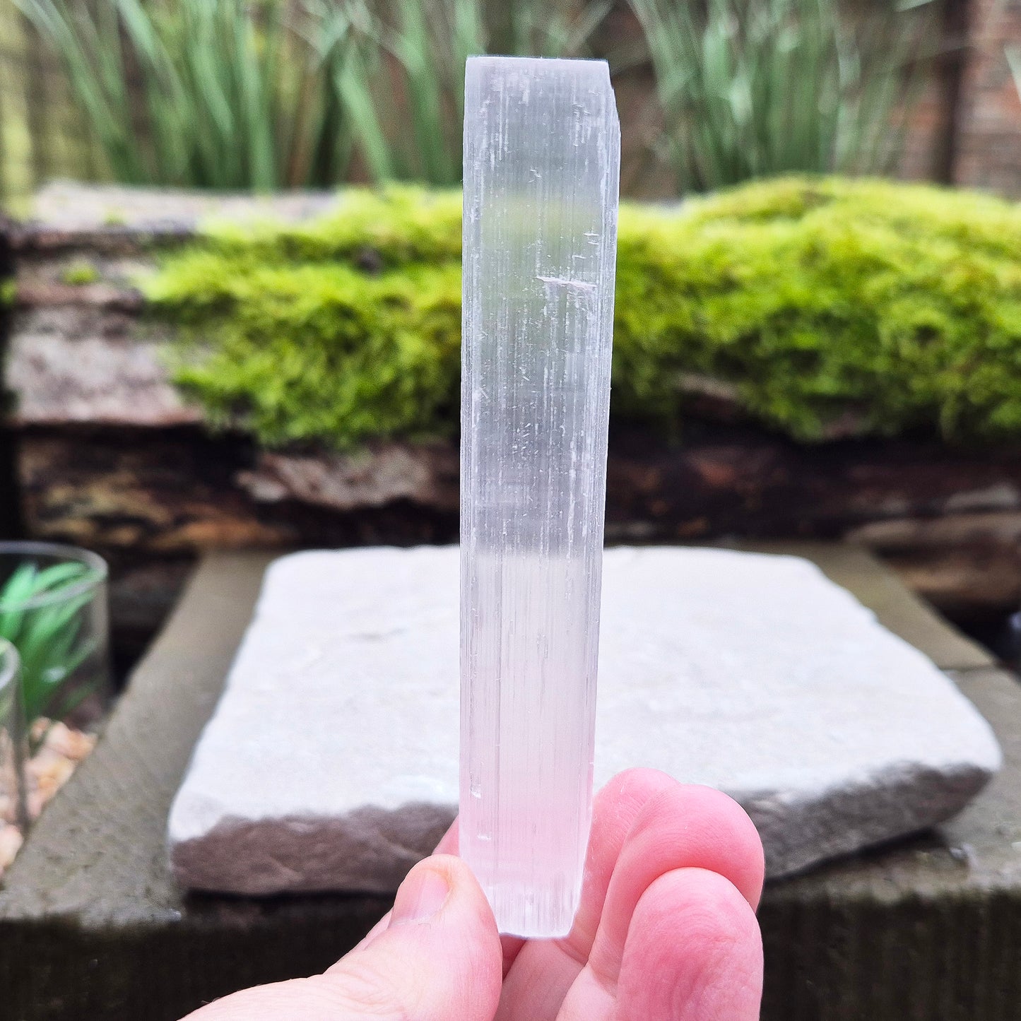 Selenite Sticks from Morocco, Natural, Set of 5 | Perfect for Crystal Grids, Healing, Meditation & Energy Cleansing