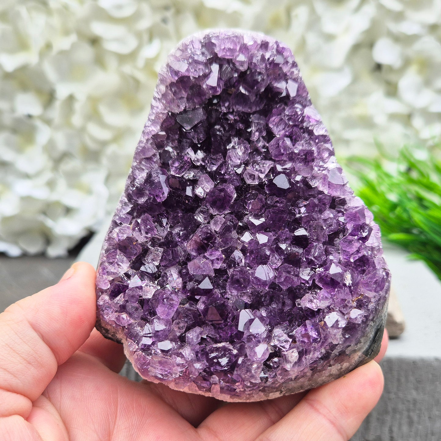 Amethyst Self-Standing Geode | Harmonious Crystal Home Decor & Spiritual Gift