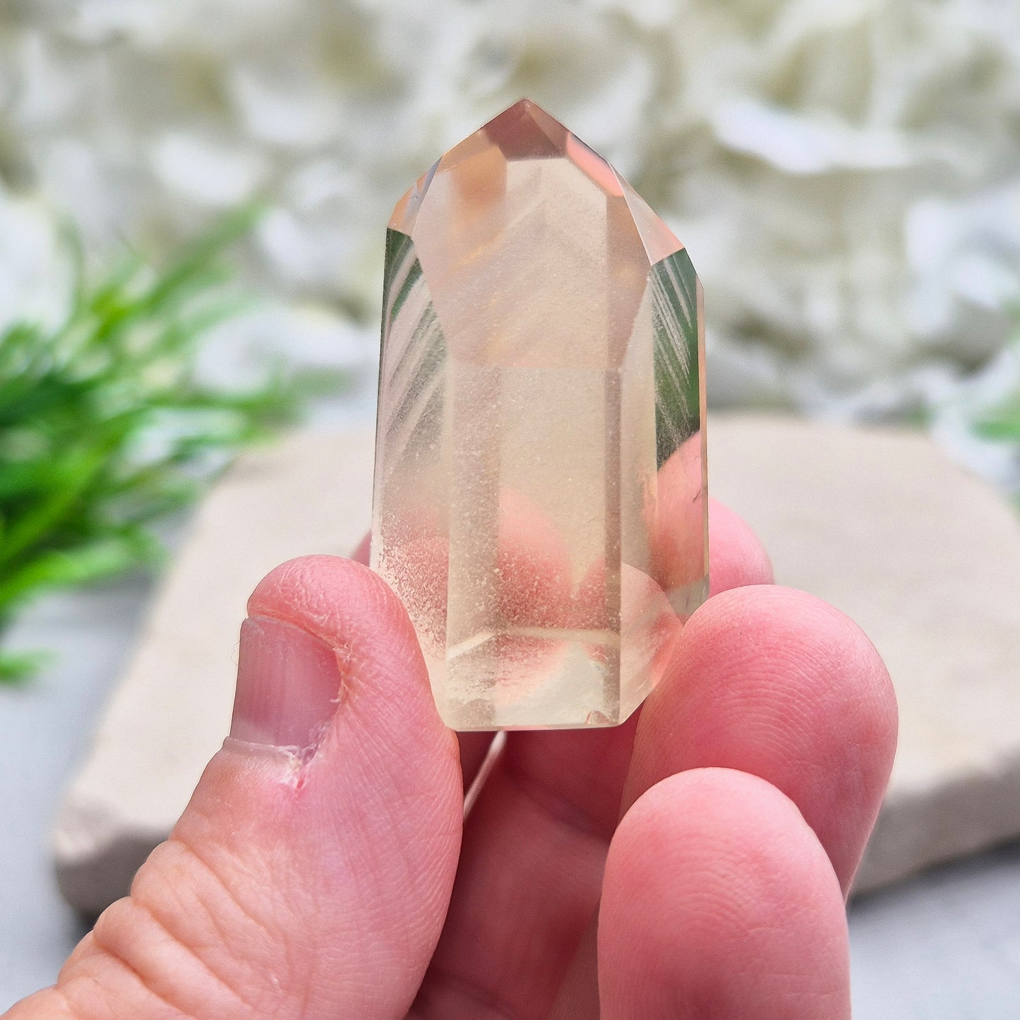 Citrine Polished Point with Phantoms | Manifestation, Energy Work, Spiritual Growth & Display Piece
