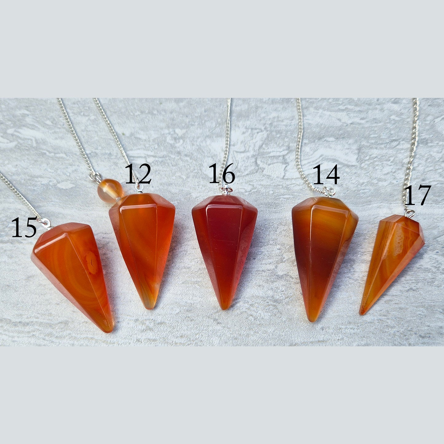 Carnelian Crystal Pendulum | Tool for Decision-Making & Yes/No Questions