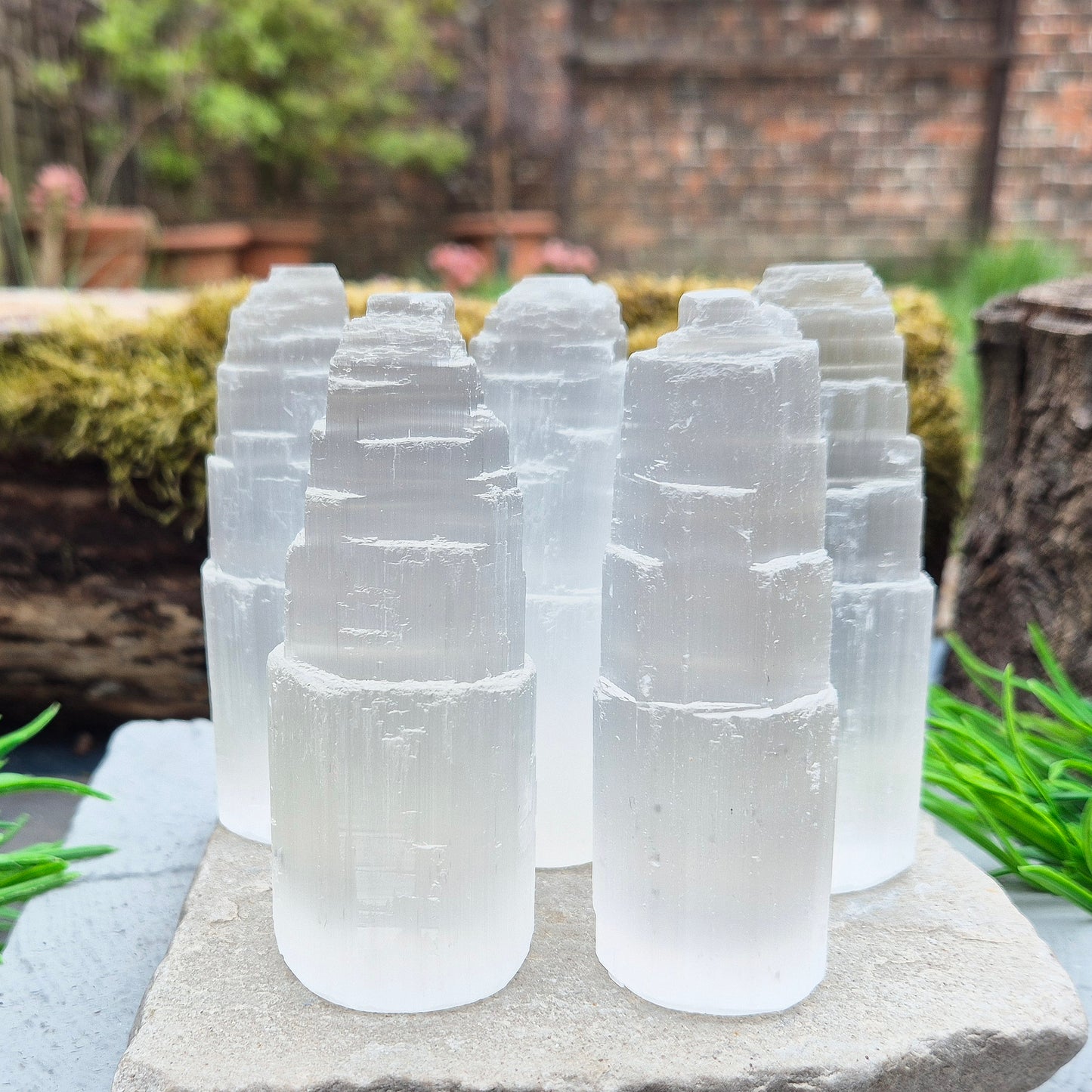 This beautiful white Selenite crystal "mountain" from Morocco is, in my opinion, one of the most essential crystals to have in any collection. I use these after energetically cleansing a room to help maintain that clean, calm atmosphere.