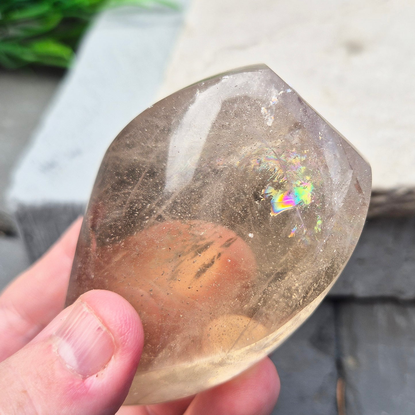 Smoky Quartz Crystal Flame | perfect for times when you need to let go | spiritual home decor