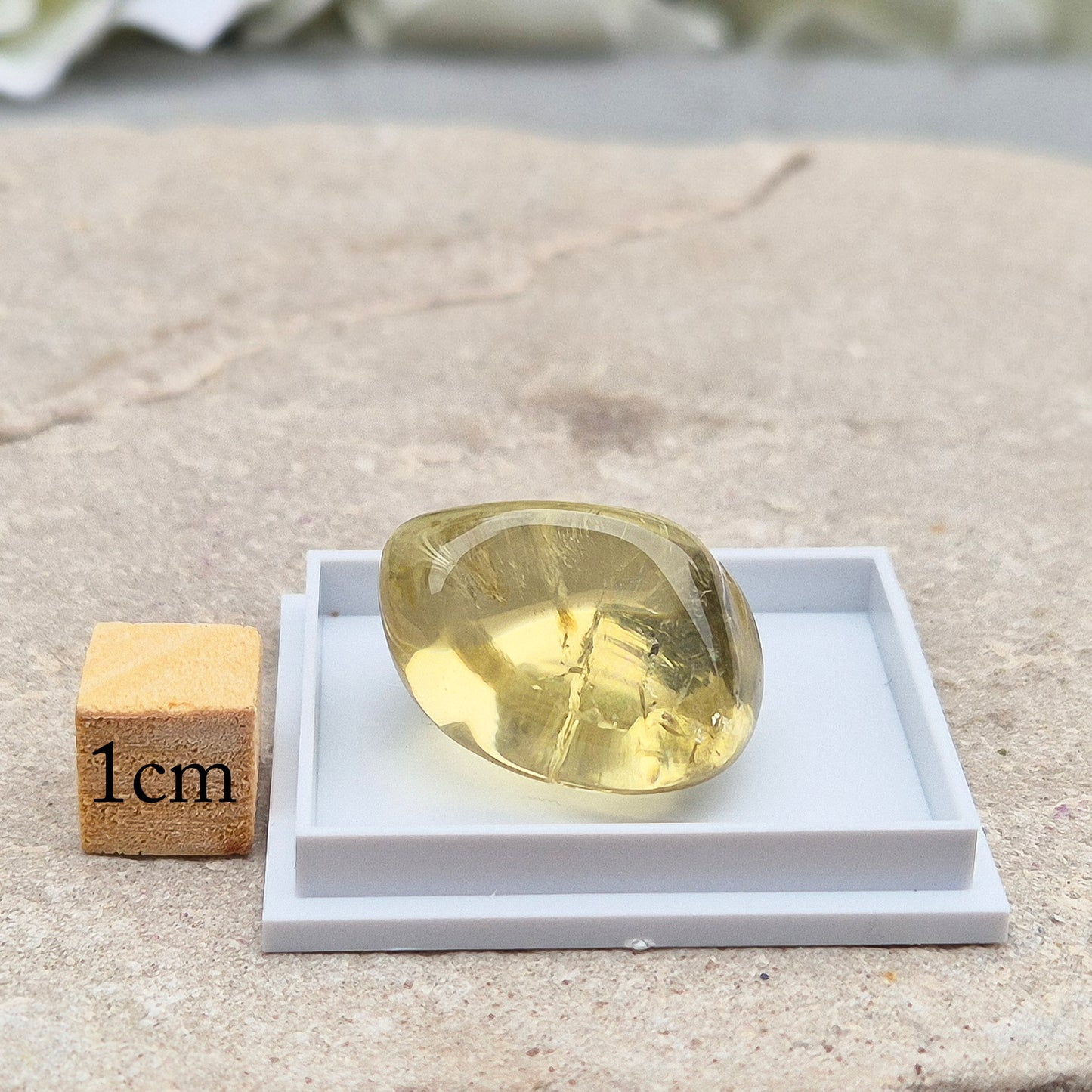 Ouro Verde (Green Gold) Quartz Tumblestone – Olive Green Quartz | Strength & Protection | Rare
