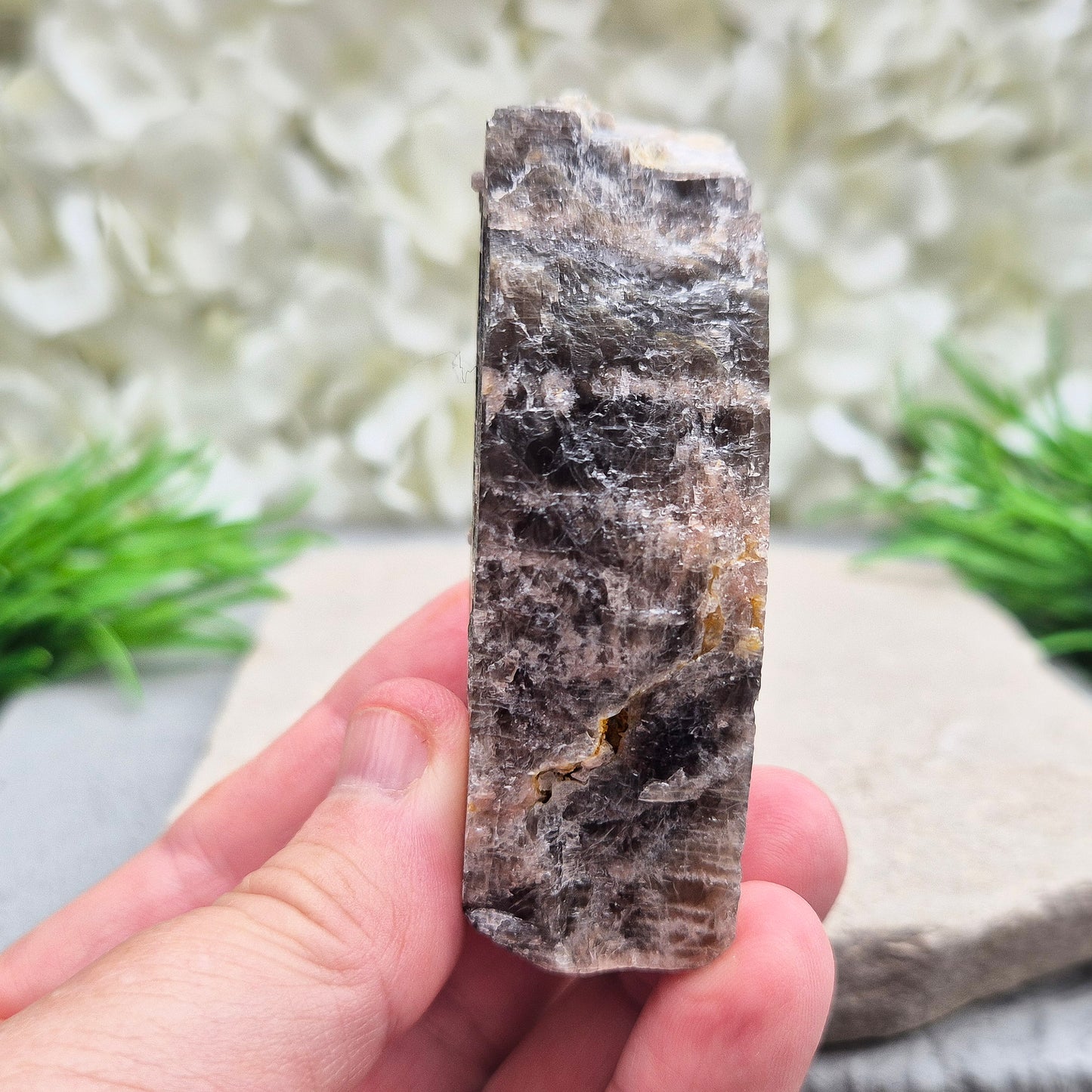 Black Moonstone – Rough Natural Crystal | High Vibe Grounding, Intuition & Emotional Balance