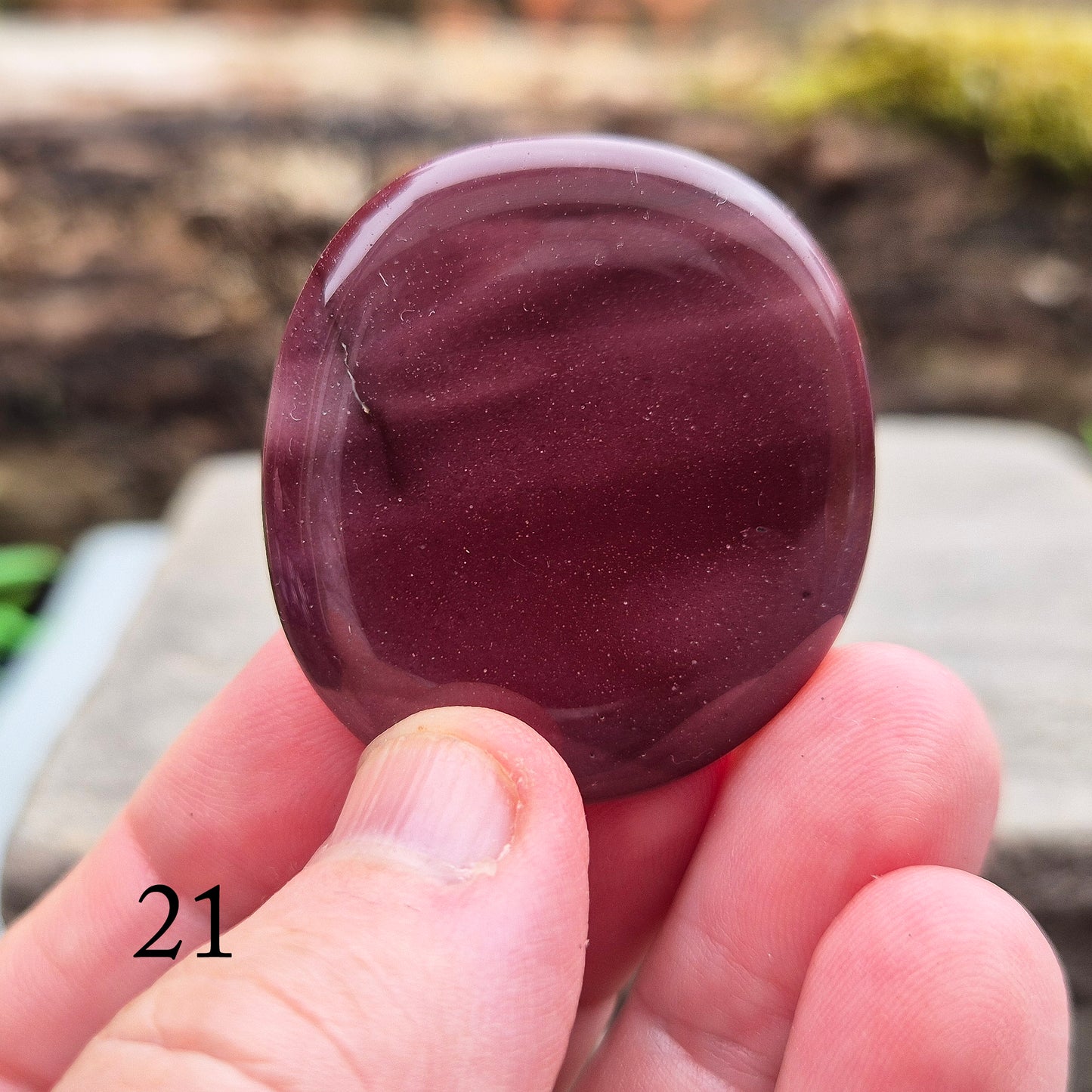 Mookaite Crystal Palm Stone - Jasper | Carry with you | Fosters self-kindness and positive relationships