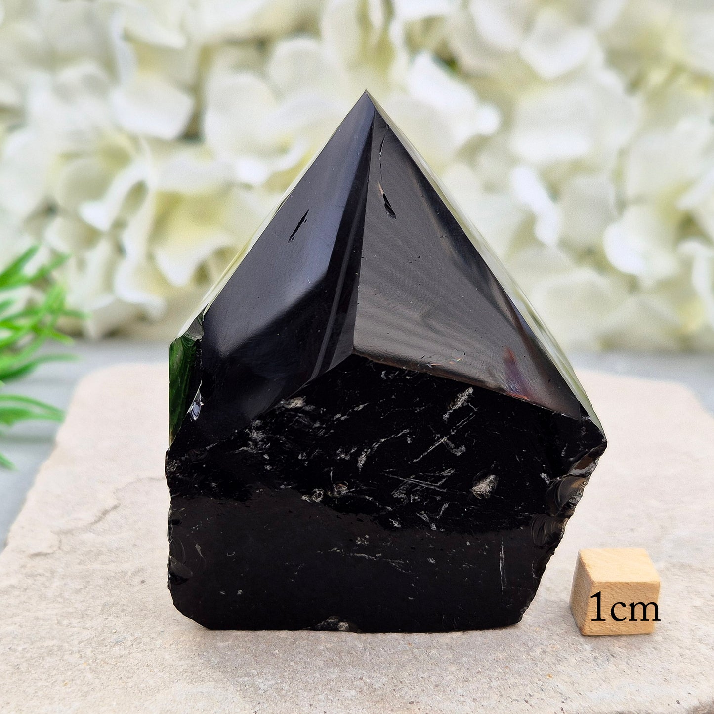 Black Obsidian Standing Point | Crystal Display Piece for home, office, or sacred space | For Meditation, Energy Work, Feng Shui