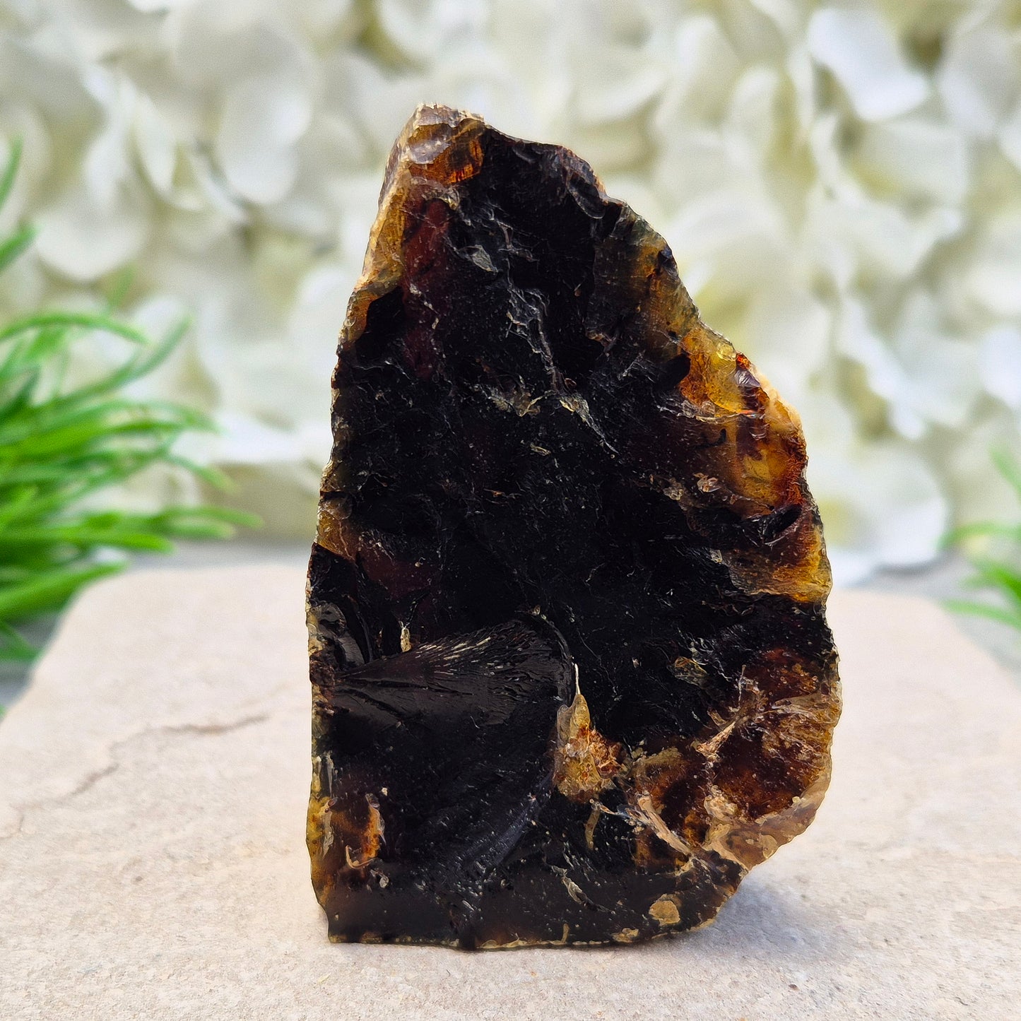 Blue Amber Crystal, Blue Fluorescent Amber, Rare Dominican Republic Fossilised Resin