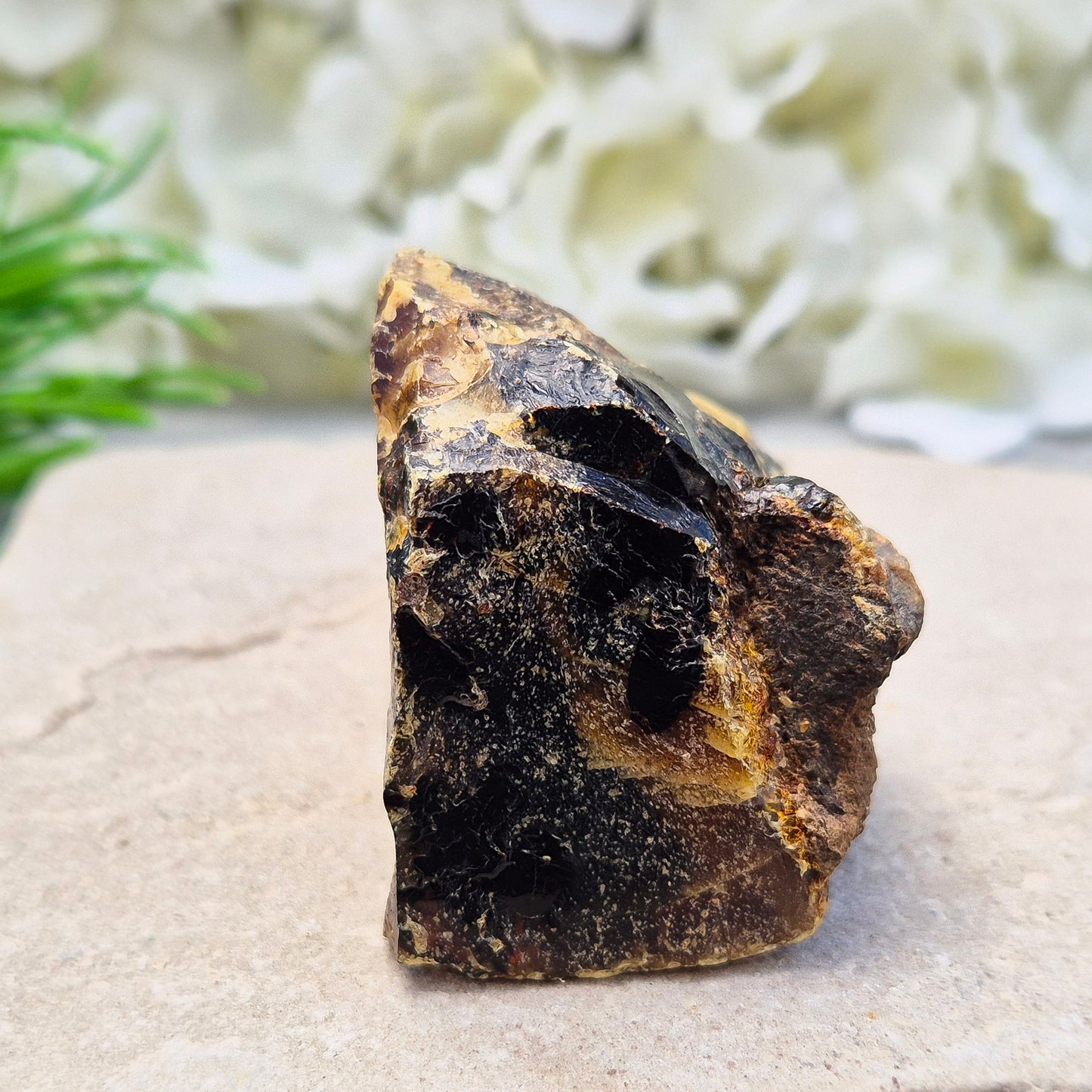 Blue Amber Crystal, Blue Fluorescent Amber, Rare Dominican Republic Fossilised Resin