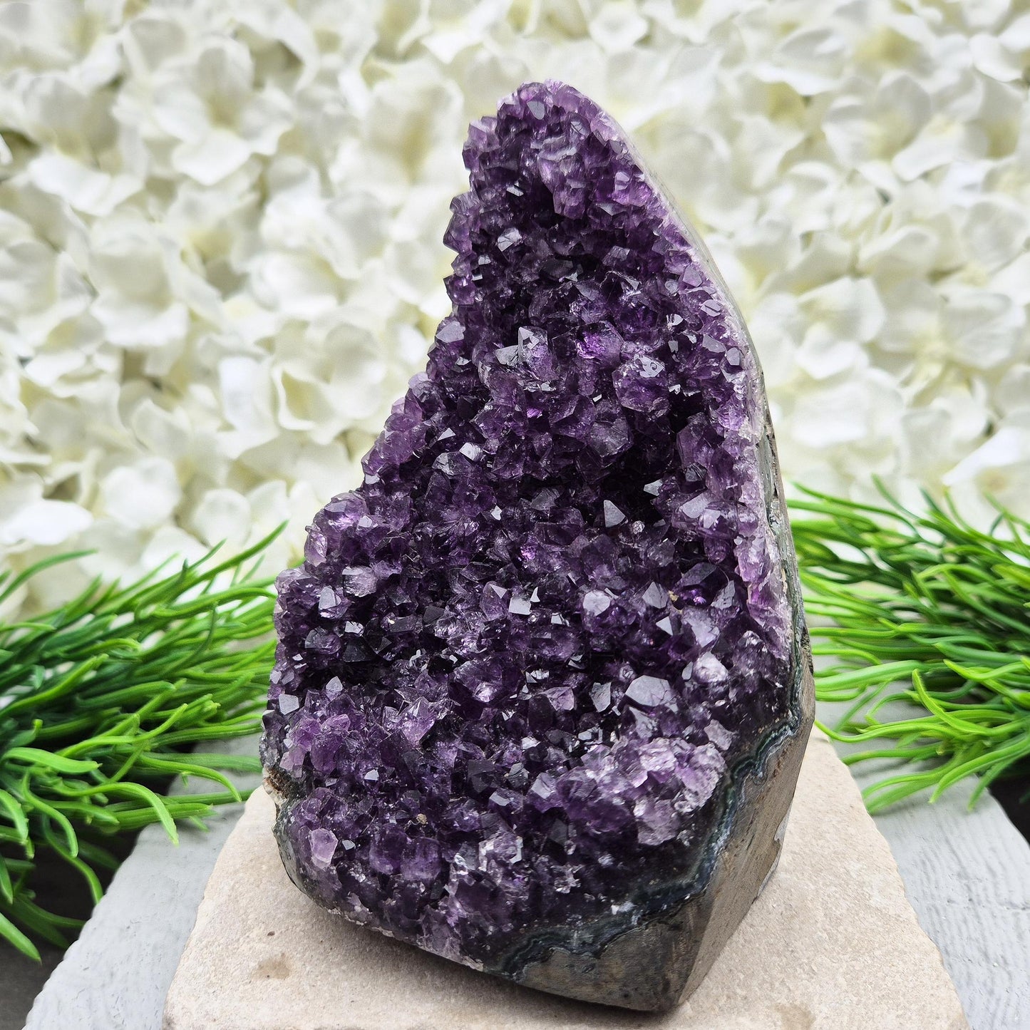 Amethyst Geode, Natural, Deep Purple Amethyst, Self Standing | Harmonious Crystal Home Decor & Spiritual Gift