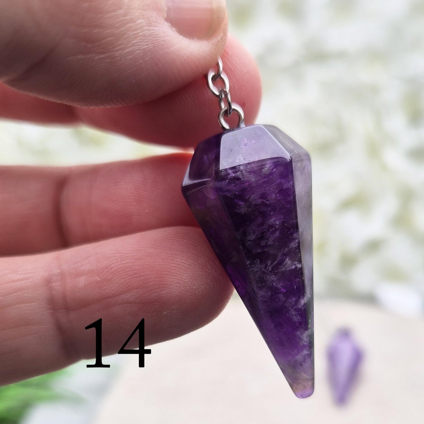 Amethyst Crystal Pendulum | Divination Tool for Personal Clarity & Focus