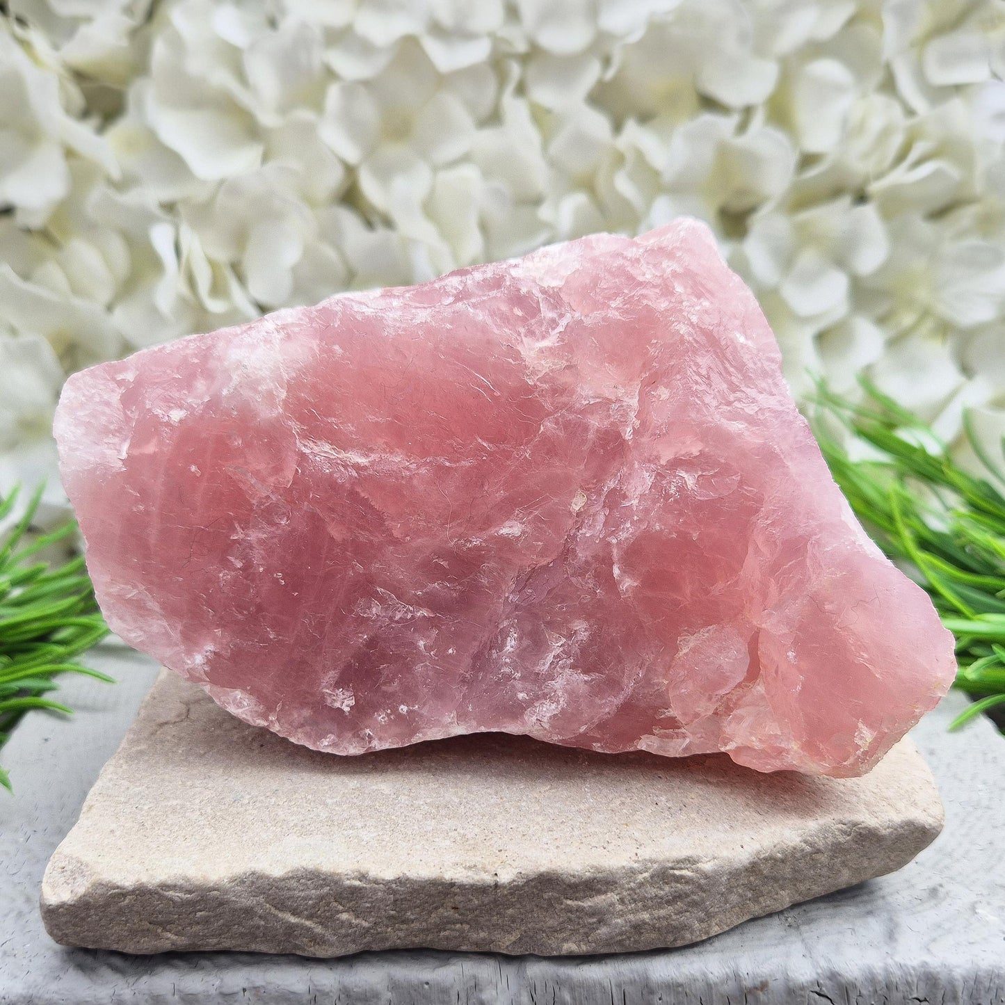 Rose Quartz Crystal, Natural Pink Quartz, Home Decor Display, Feng Shui Crystal