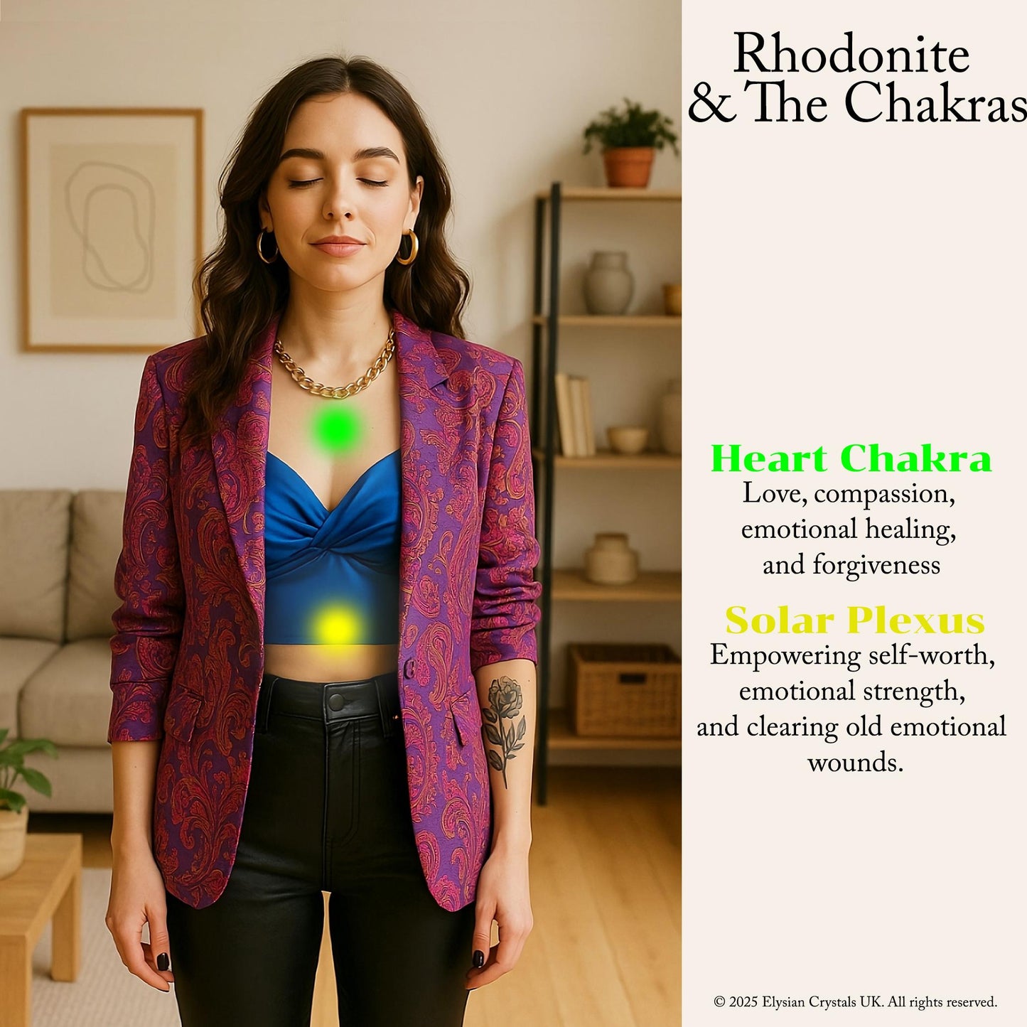 Rhodonite Palm Stone – Polished Bubblegum Pink Crystal | Meditation, Emotional Harmony & Self-Reflection