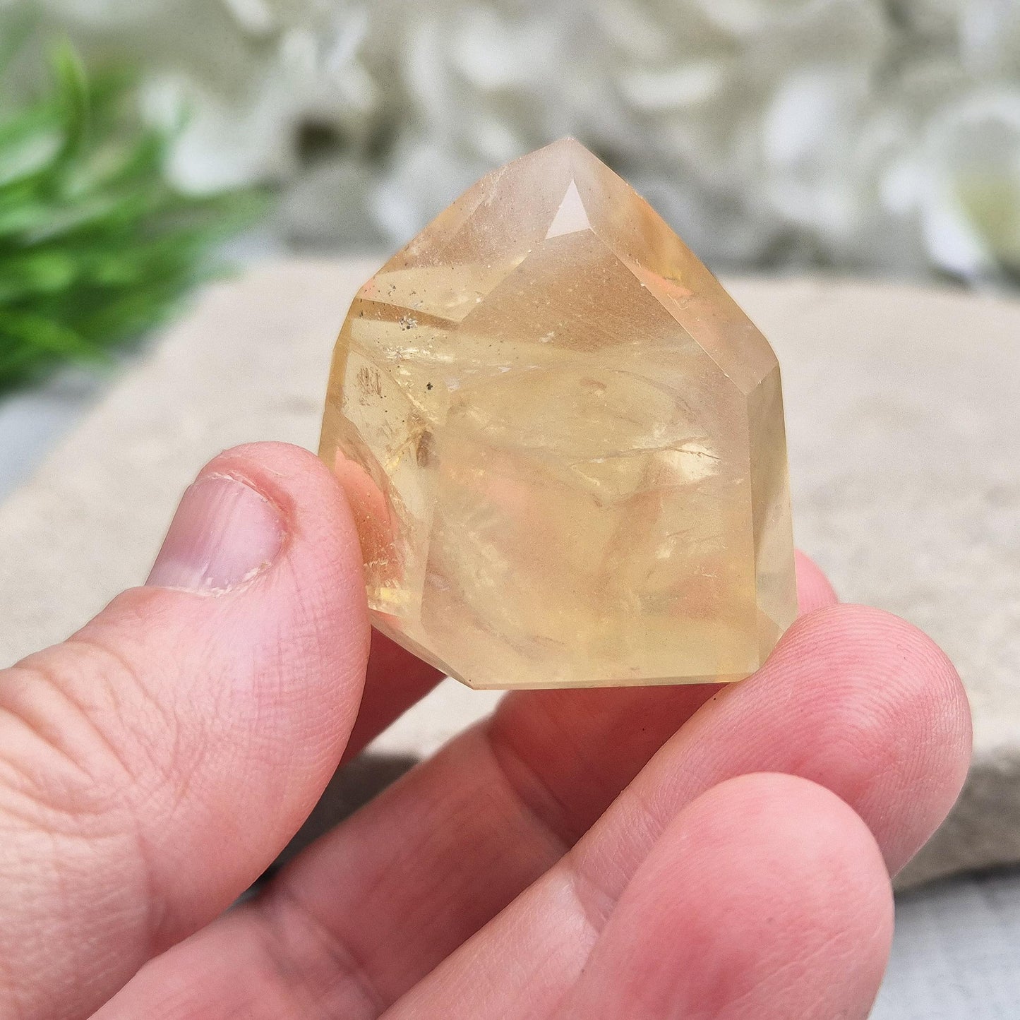 Natural Citrine Crystal Point (Crystal Tower), Genuine Citrine