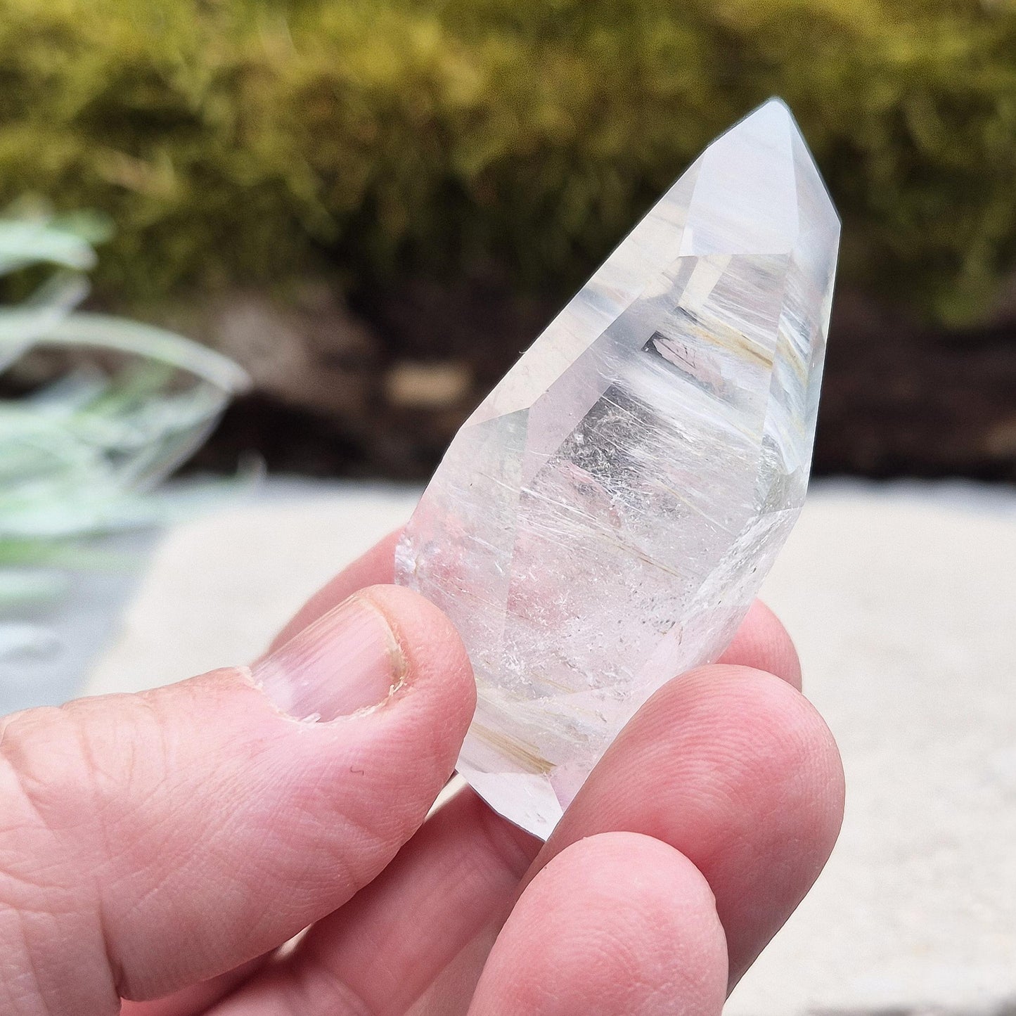 Blue Tara Crystal – Blue Tourmaline in Quartz, Indicolite Quartz