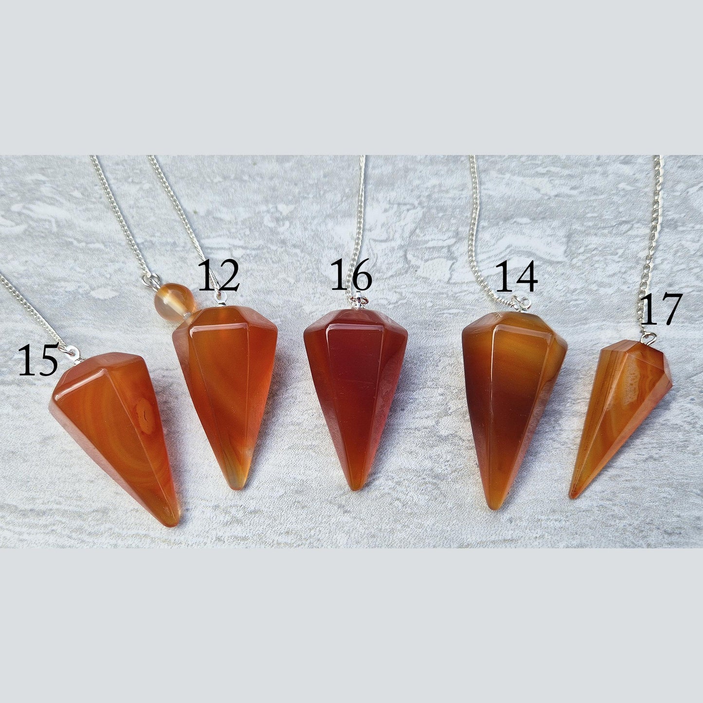 Carnelian Crystal Pendulum | Tool for Decision-Making & Yes/No Questions