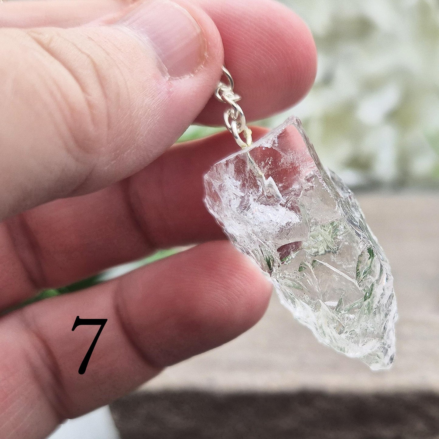 Rock Quartz Crystal Pendulum, Natural Crystal | Tool for Dowsing & Intuition