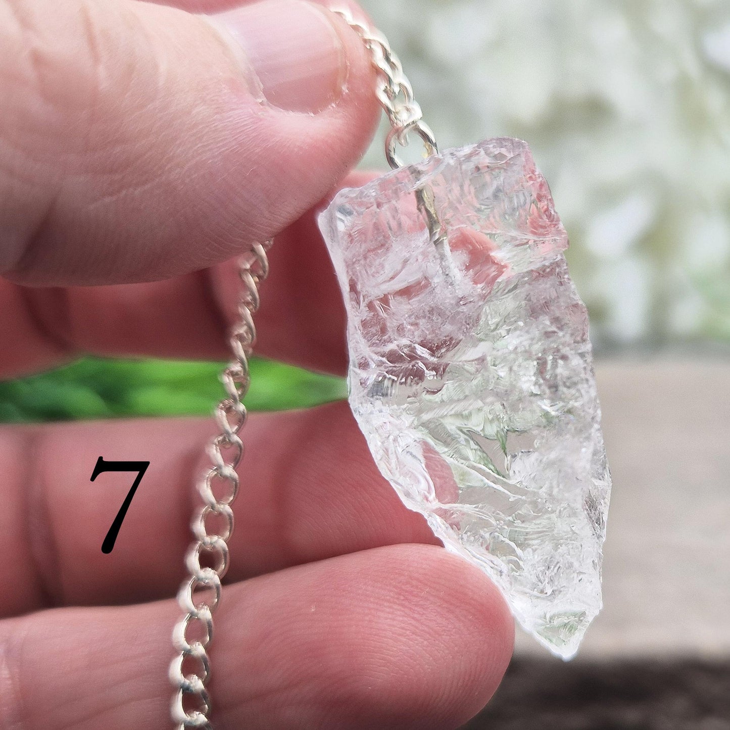 Rock Quartz Crystal Pendulum, Natural Crystal | Tool for Dowsing & Intuition